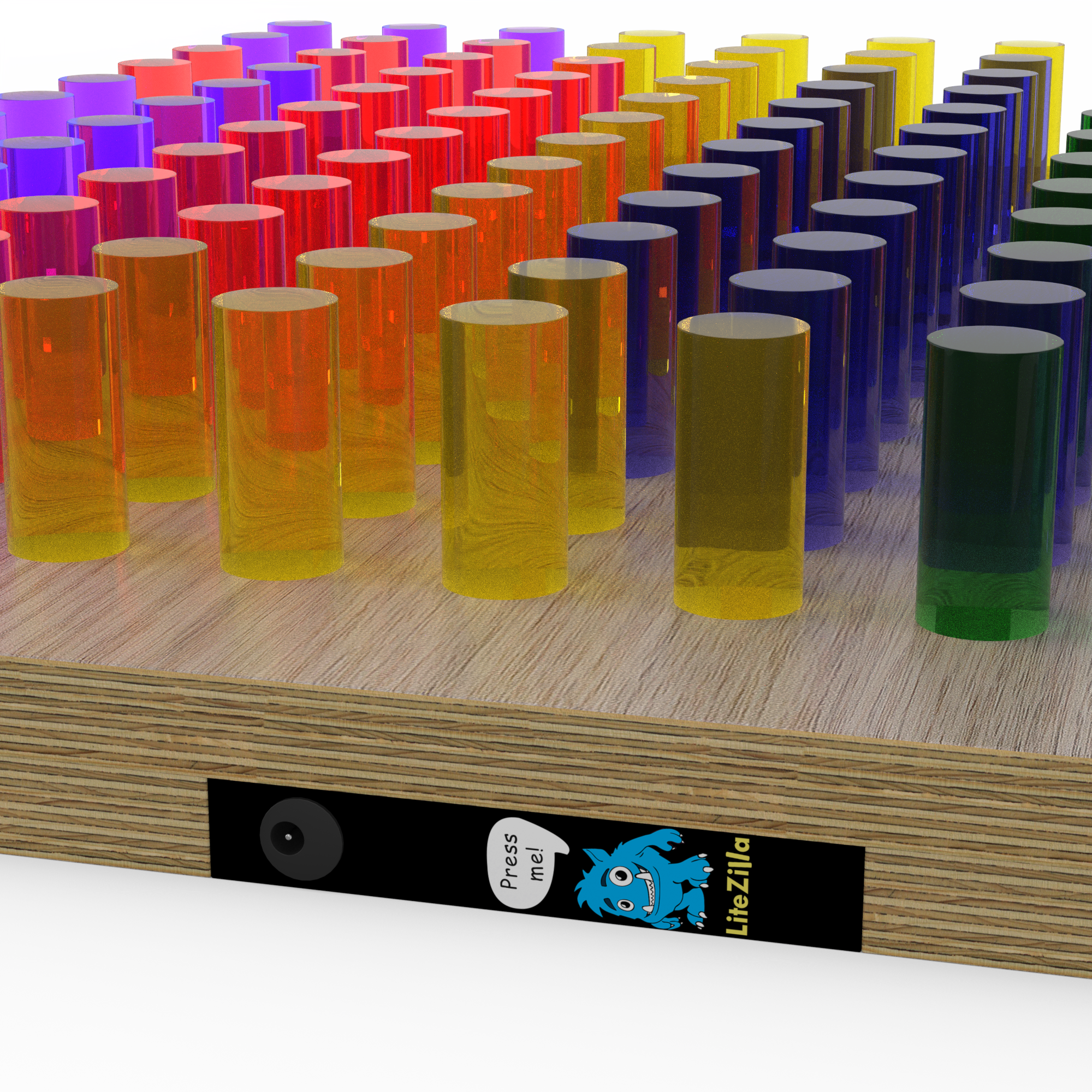 LiteZilla Mini Maple Stained Hardwood SKU LZ-MINI