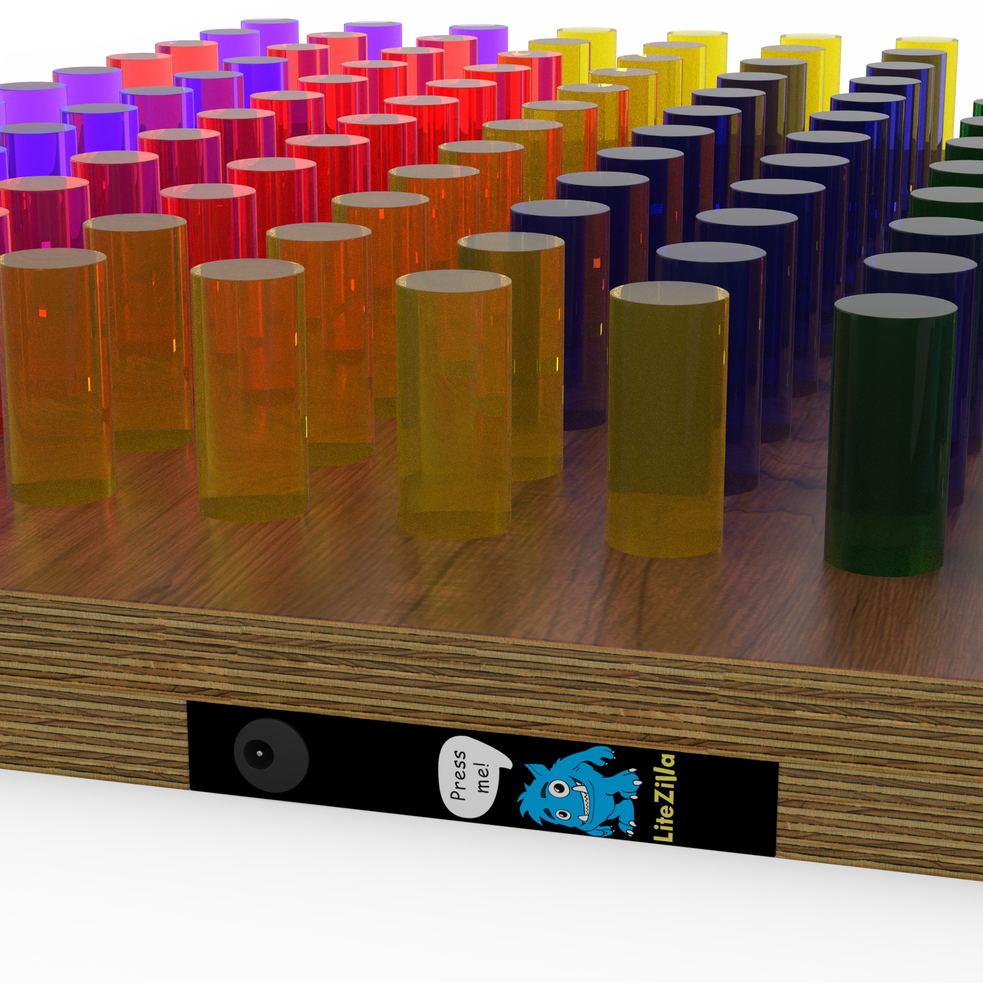 LiteZilla Mini Maple Stained Hardwood SKU LZ-MINI