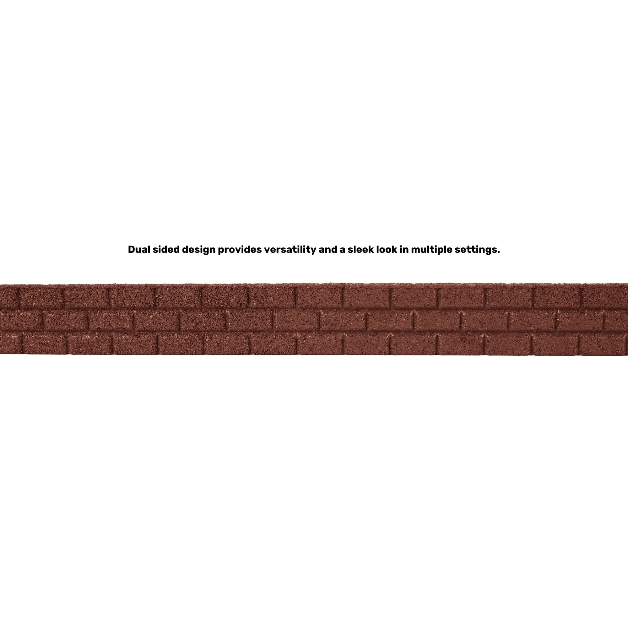 Ground Smart Rubber Brickface Edging SKU GSBFE48