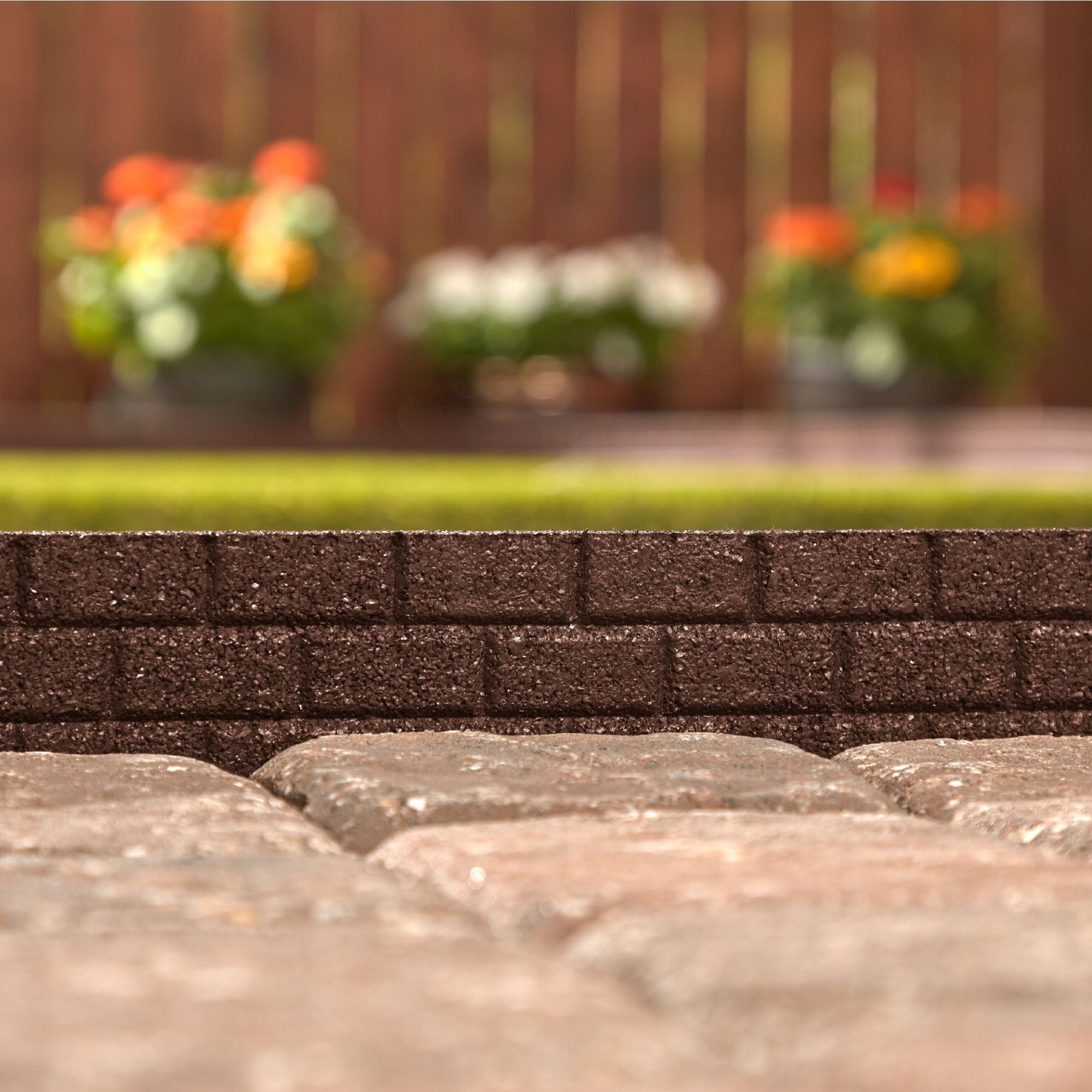 Ground Smart Rubber Brickface Edging SKU GSBFE48