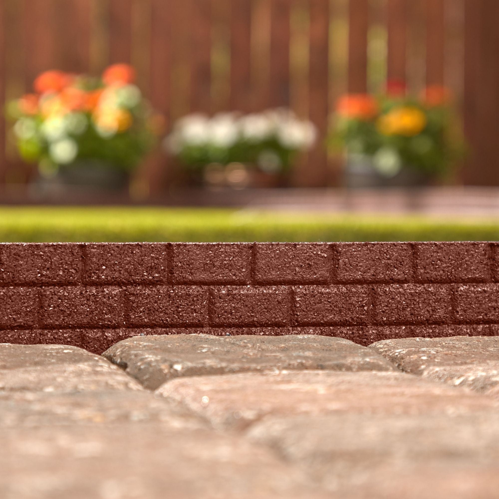 Ground Smart Rubber Brickface Edging SKU GSBFE48