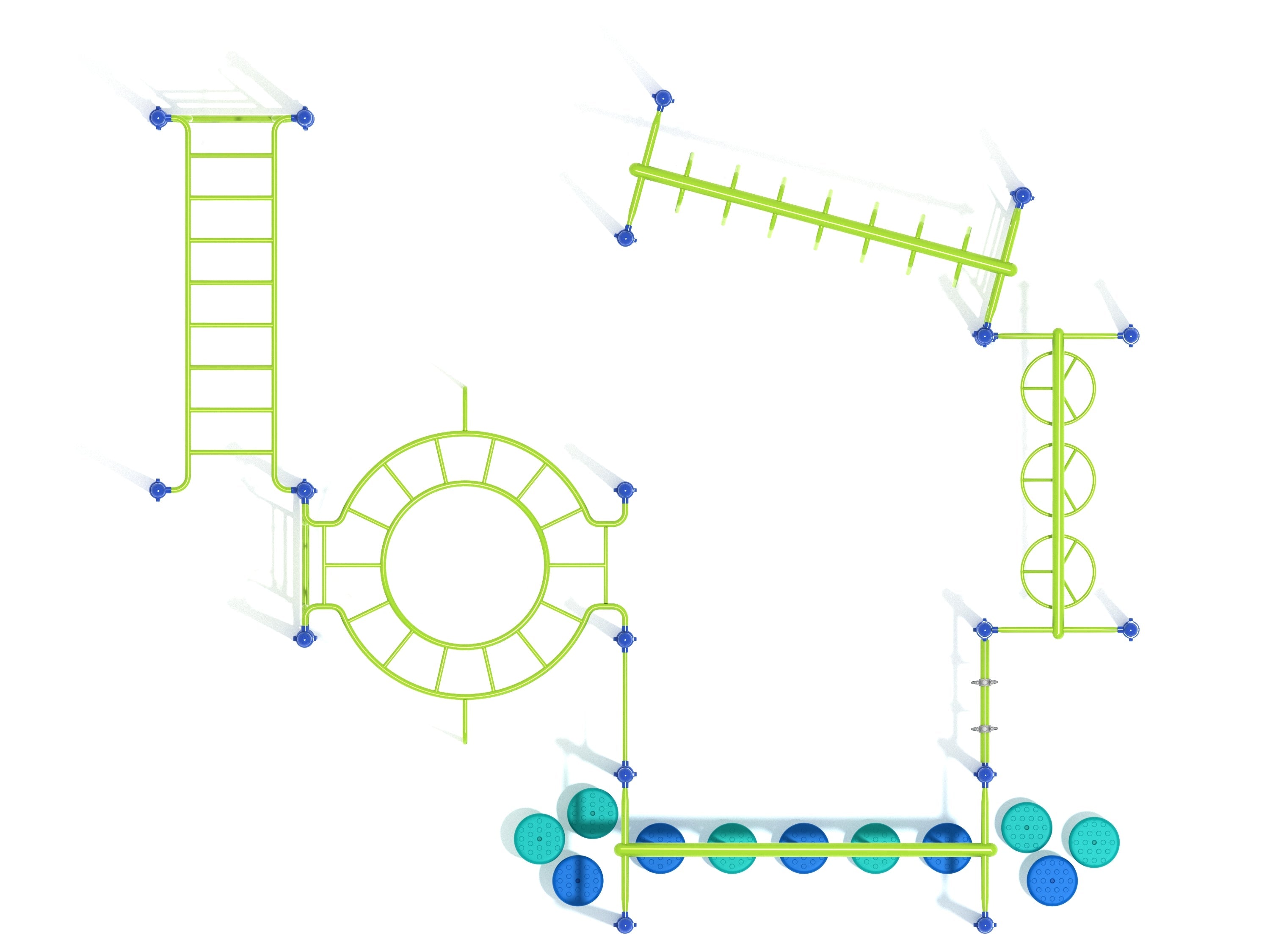 Playground Equipment Terre Haute Fitness Course SKU PKP246
