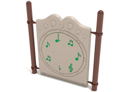Playground Equipment Freestanding Chime Panel w/ Posts SKU PFS050