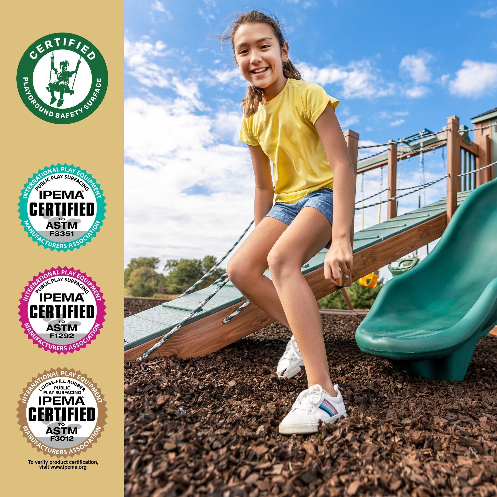 GroundSmart Premium Nugget Rubber Mulch SKU GSRMNuggets