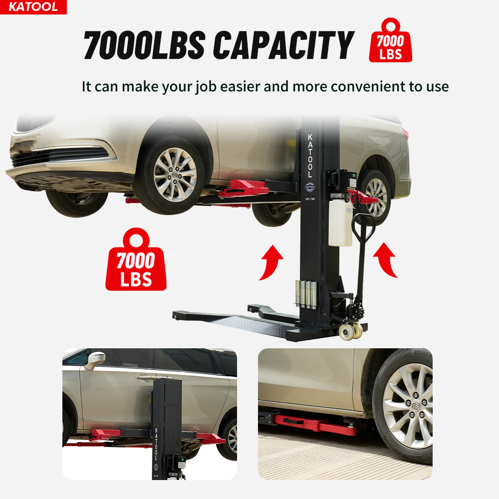 Katool 7,000lb Single Post Lift SKU SPL-700