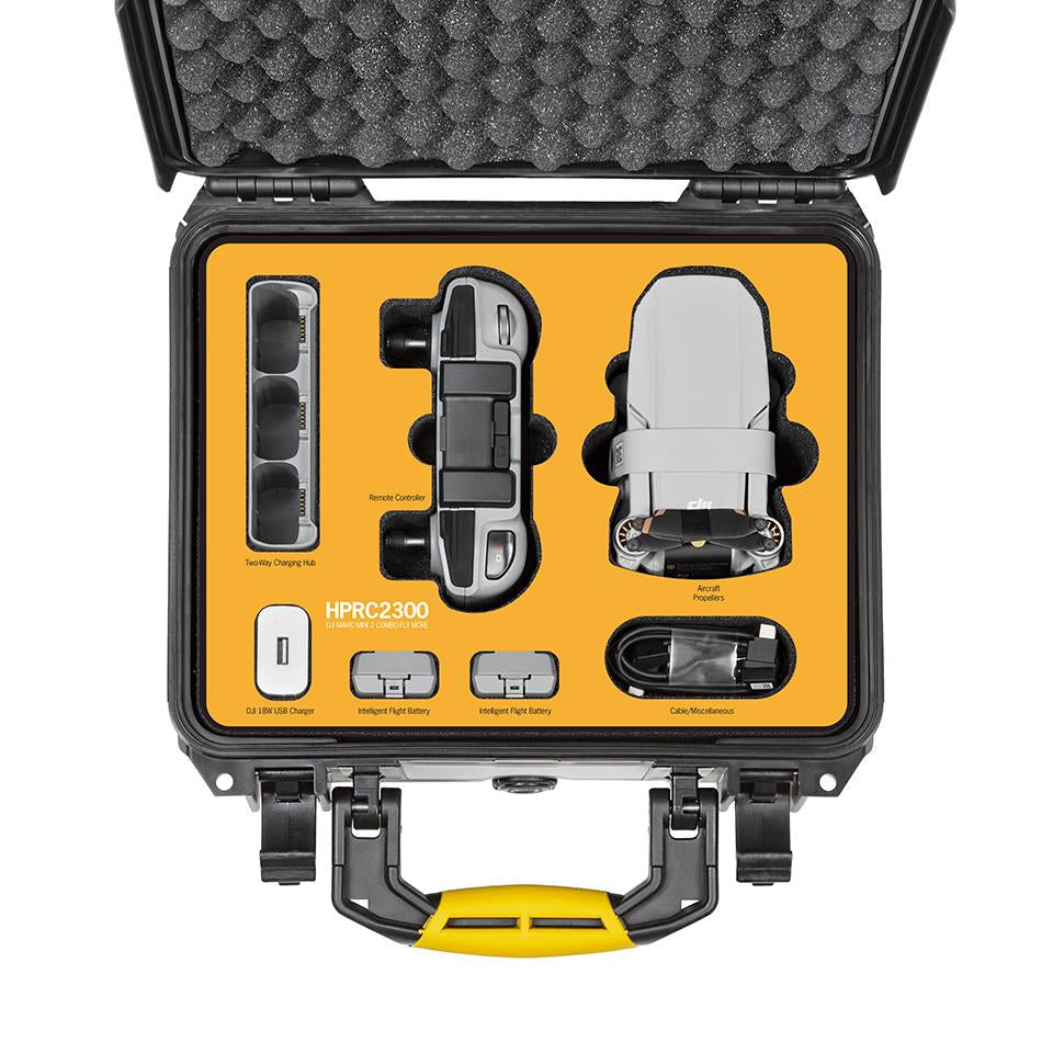HPRC Cases - Hard Case for DJI Mini 2 Fly More Combo HPRC2300 SKU MAVM-2300-02