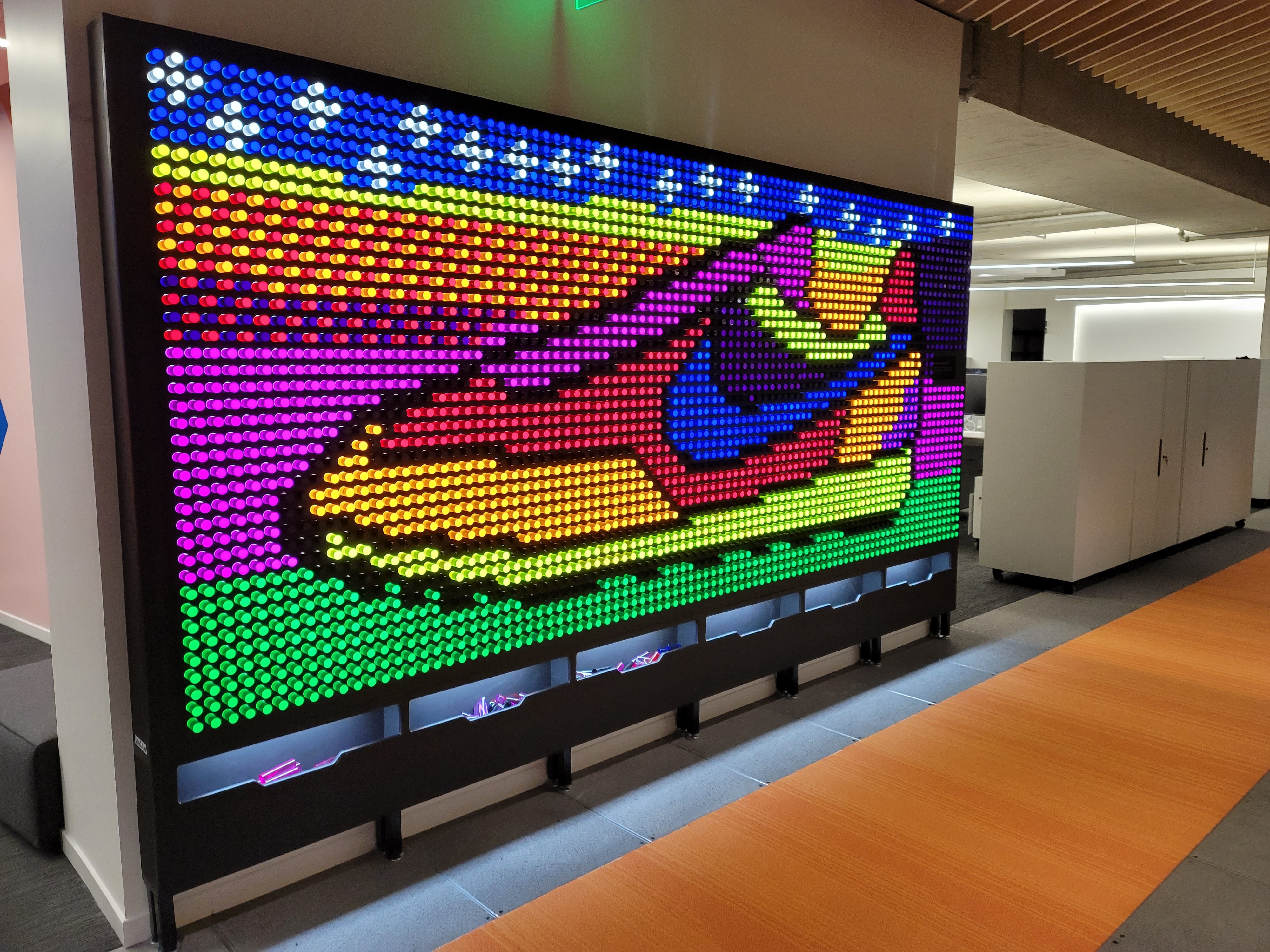 LiteZilla Giant Lite Brite Custom Stained Hardwood SKU LZ-WD