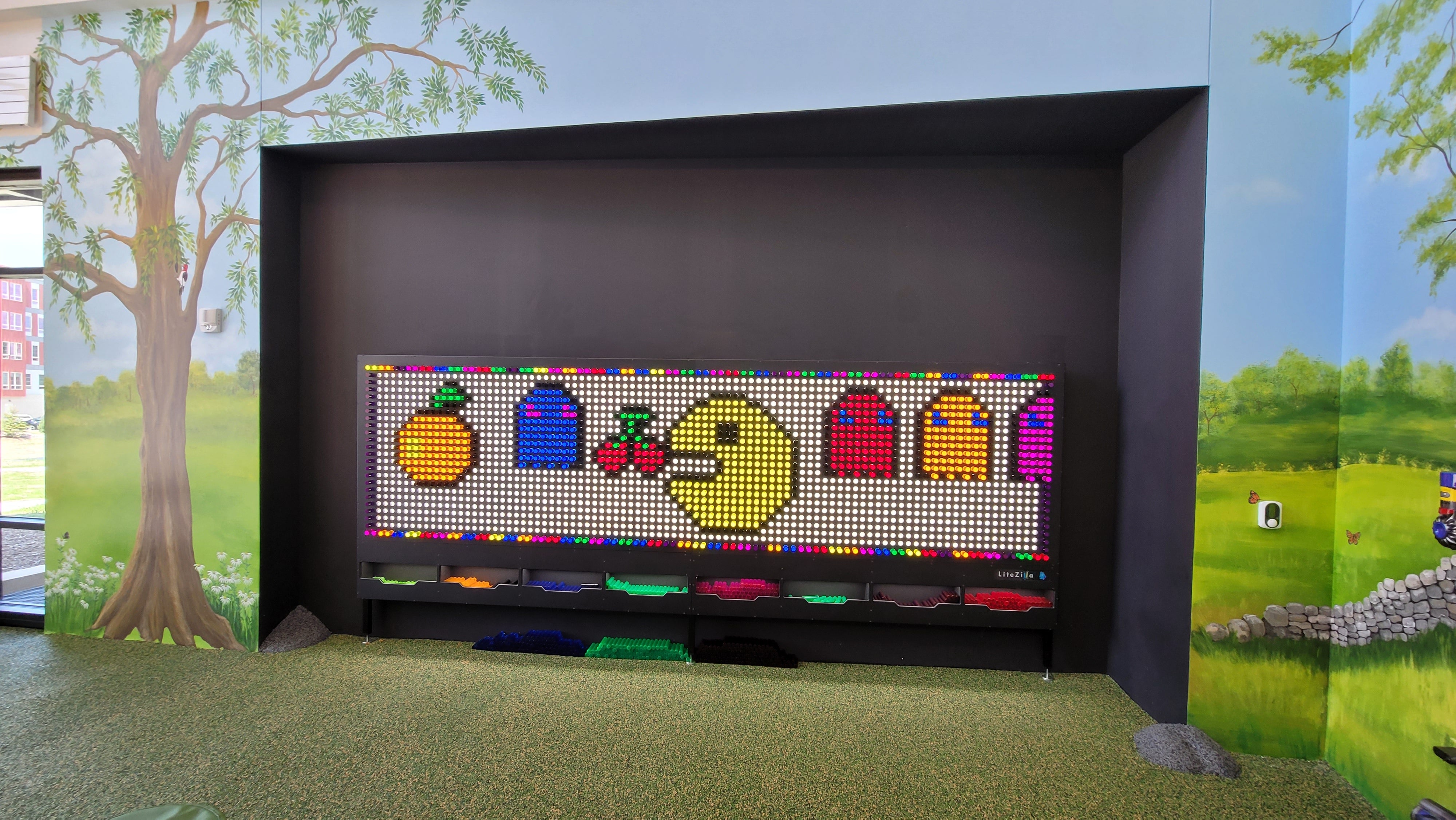 LiteZilla Giant Lite Brite Custom Stained Hardwood SKU LZ-WD