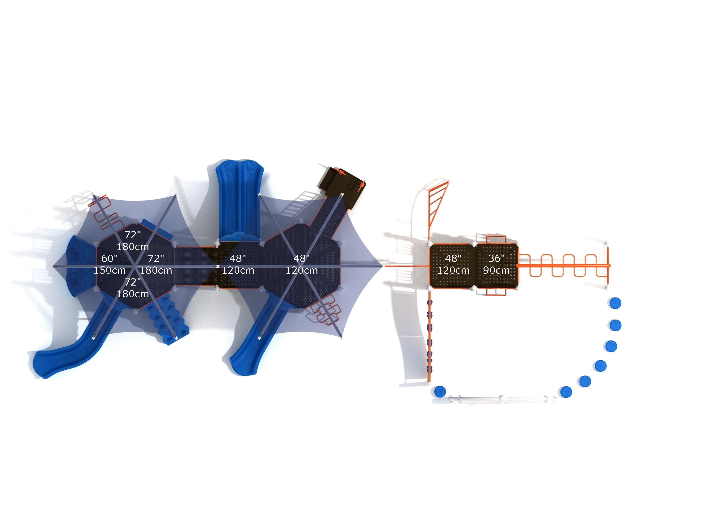 Playground Equipment Derby Run Playground SKU PMF056