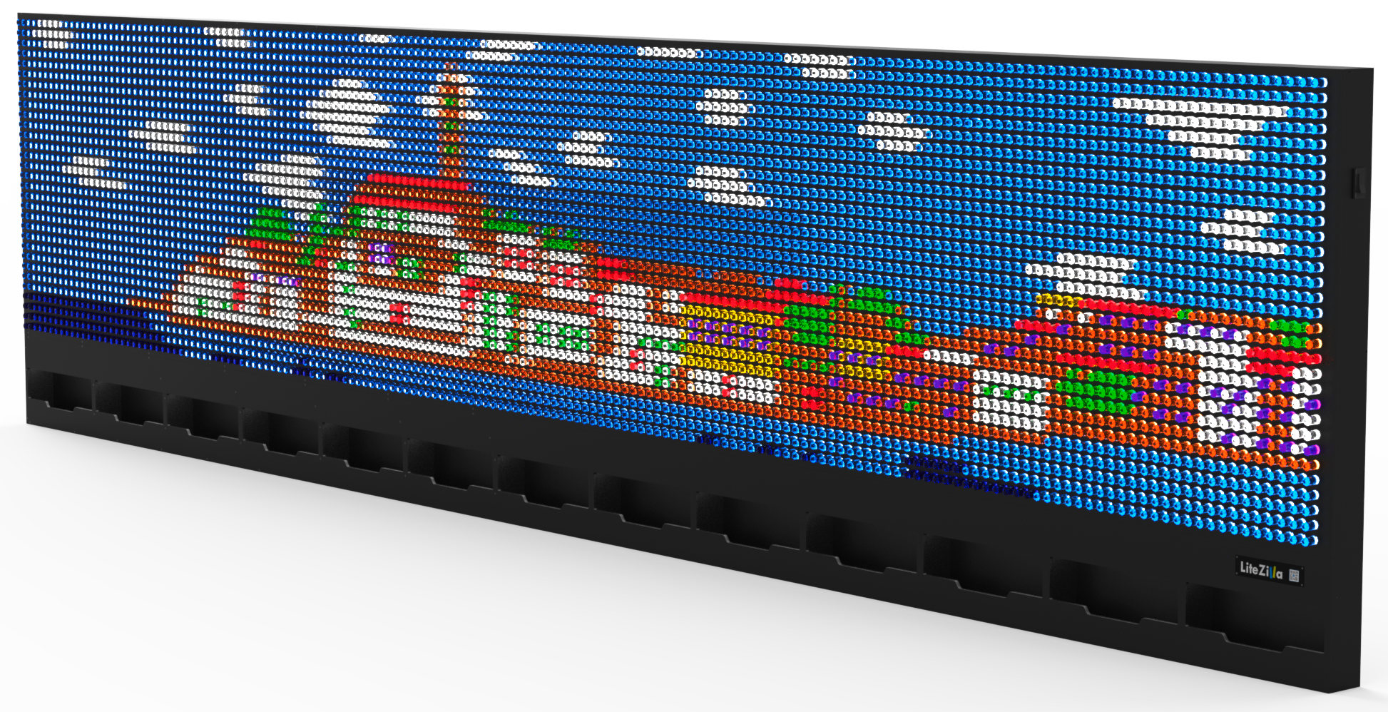 LiteZilla Giant Lite Brite Custom Stained Hardwood SKU LZ-WD