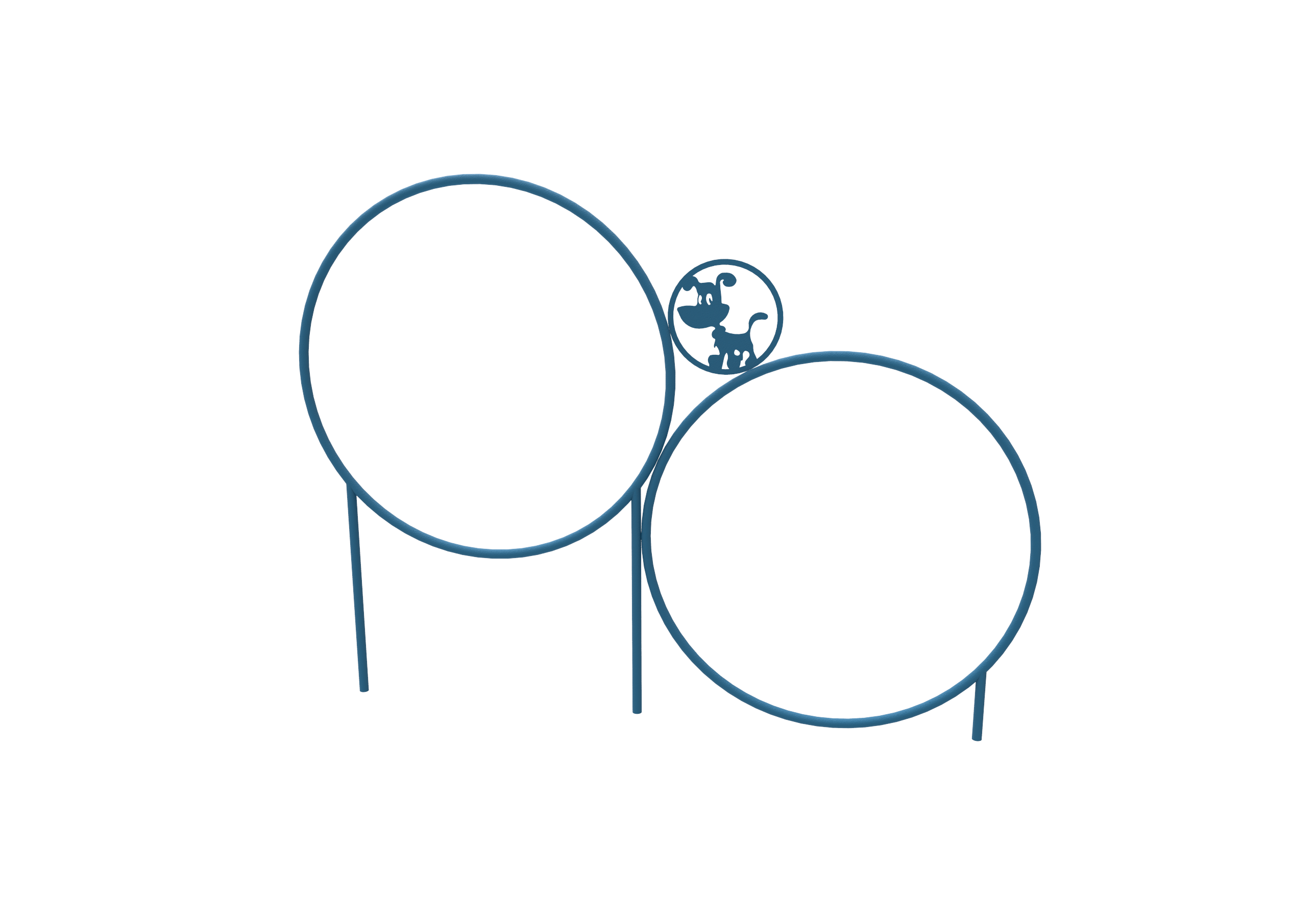 MyTCoat Dog Park 2 Hoop Jump SKU DOG04-S-00-000