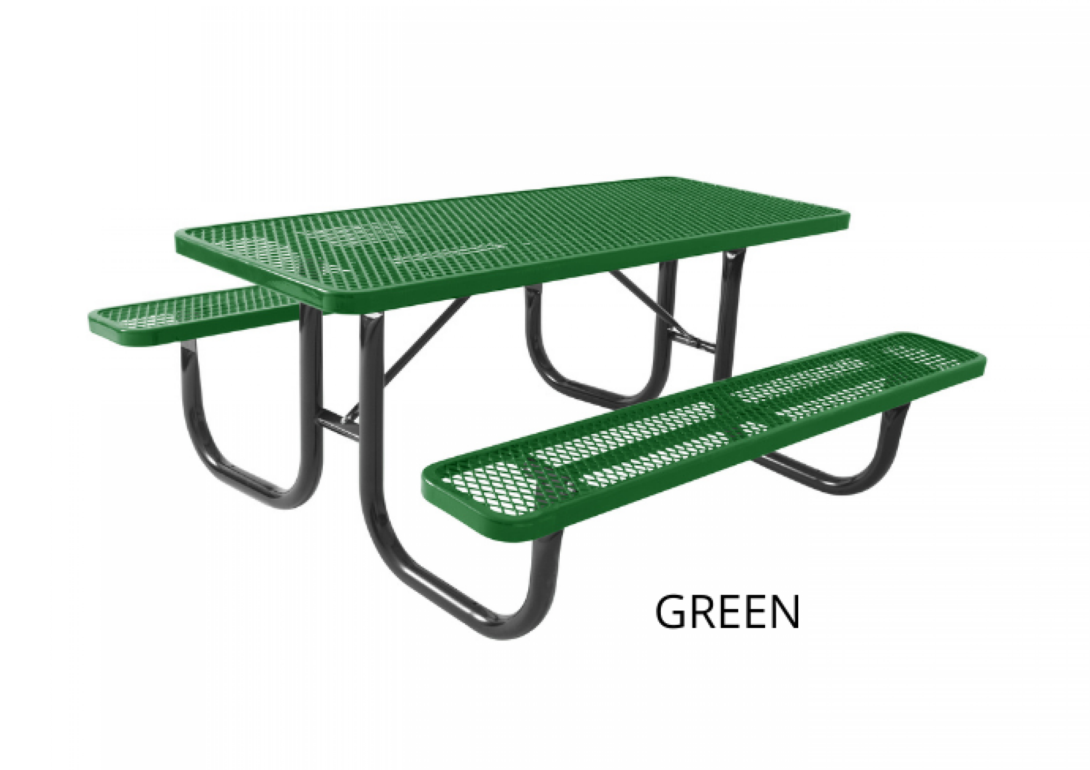 UltraPlay 8 Foot Heavy Duty Picnic Table Walk Through Design SKU 238-P