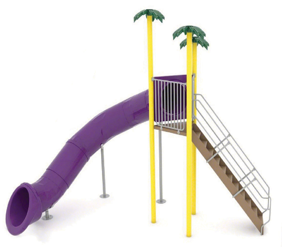 Spectrum Aquatics Single Flume Triangle Deck Waterslide SKU 1810547