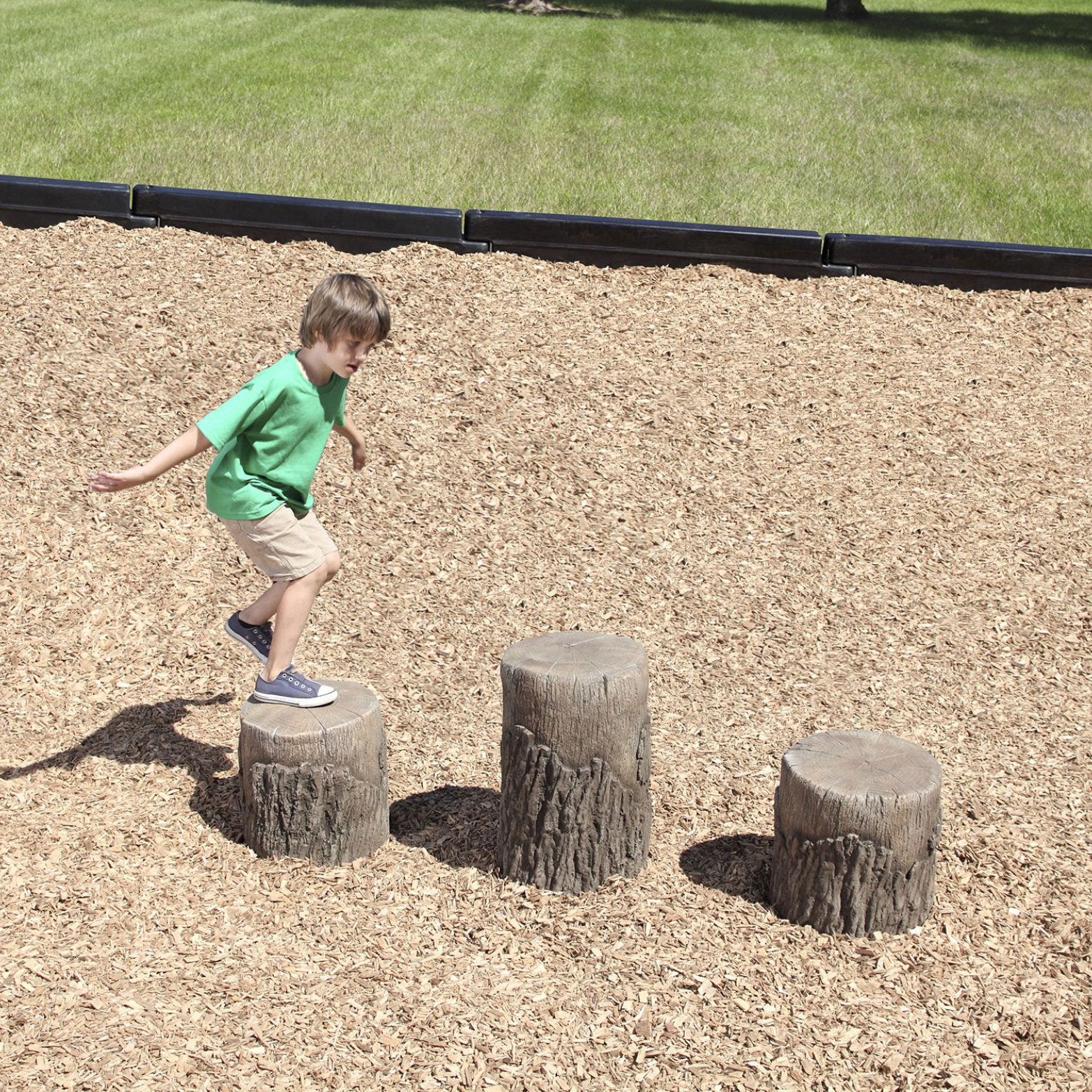 UltraPlay Nature Themed Tree Stump Steppers 3 Set SKU UP500