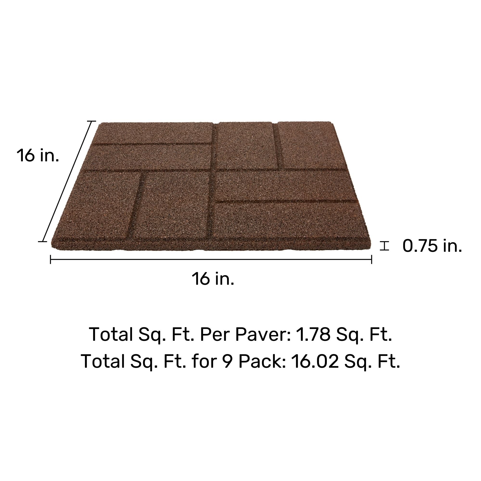 Ground Smart Dual Sided Pavers 16" SKU GSPaverD16