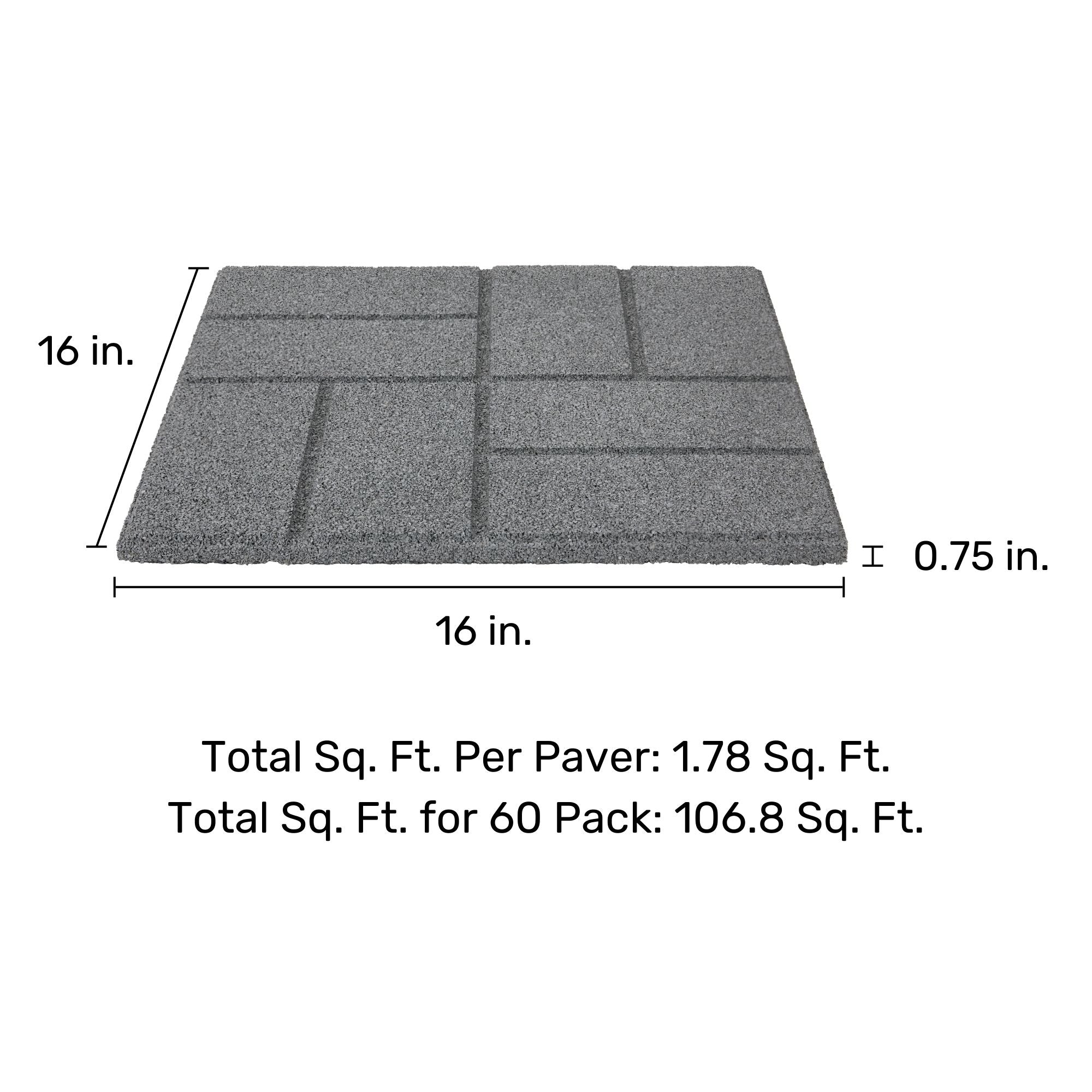 Ground Smart Dual Sided Pavers 16" SKU GSPaverD16
