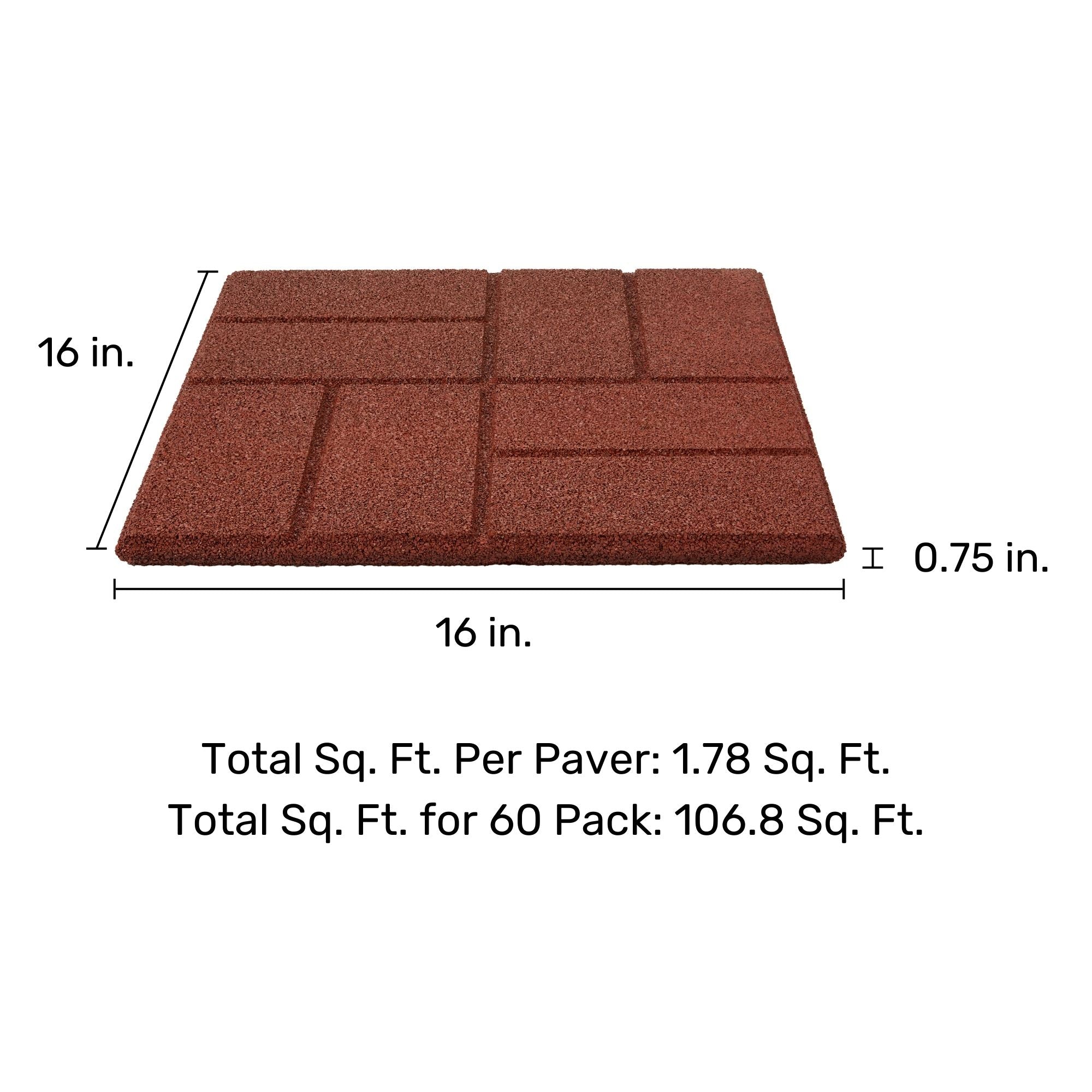 Ground Smart Dual Sided Pavers 16" SKU GSPaverD16