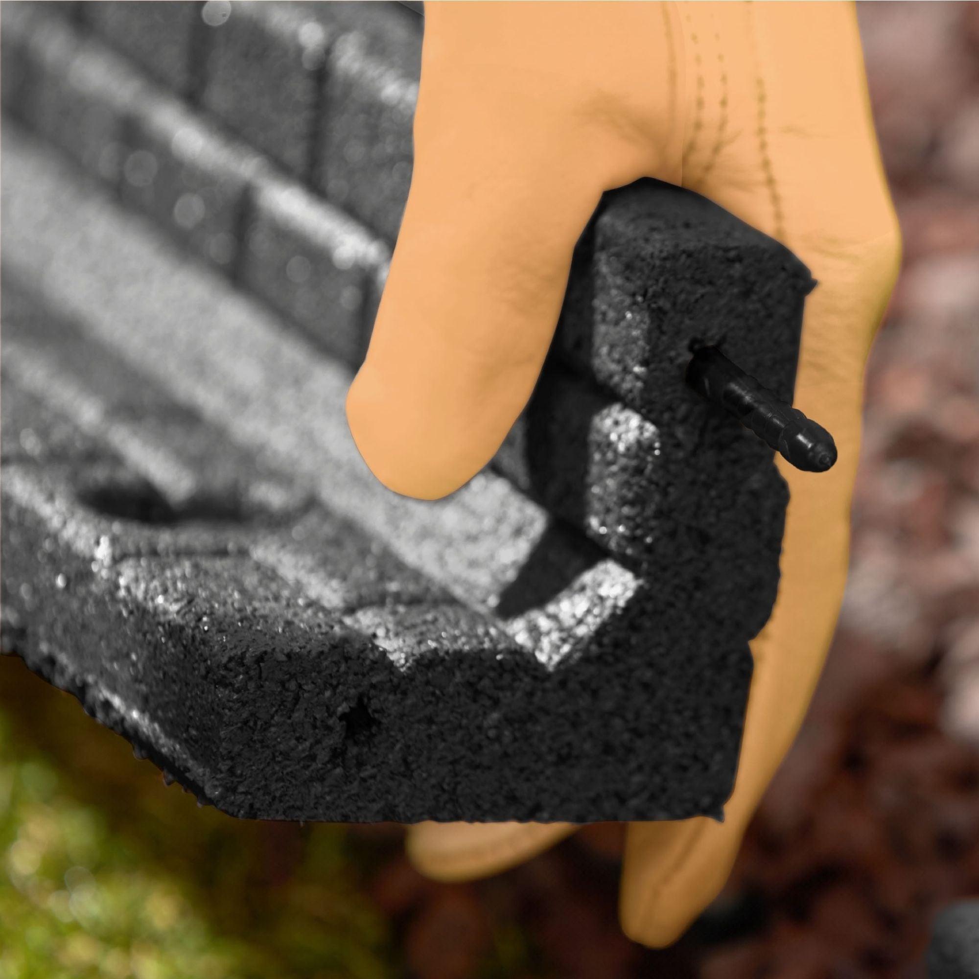 Ground Smart Rubber Brickface Edging SKU GSBFE48