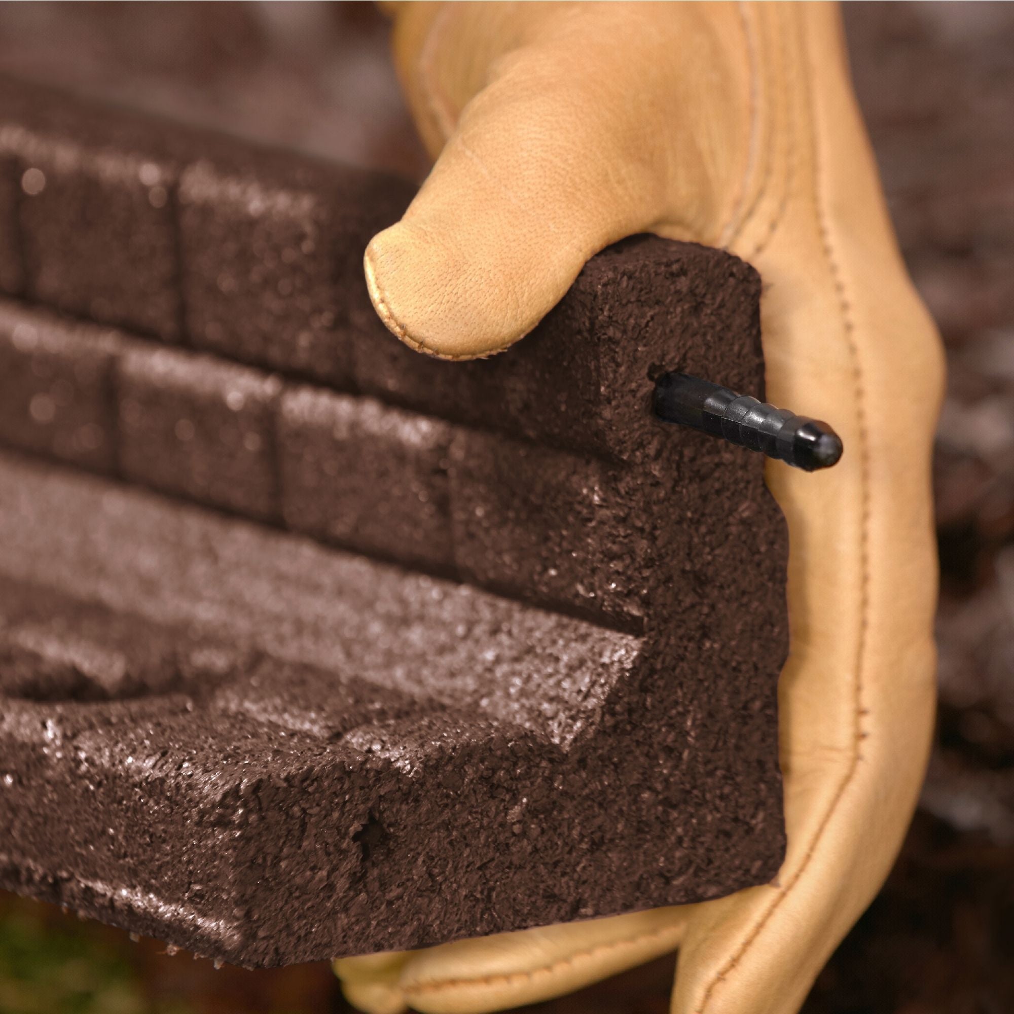 Ground Smart Rubber Brickface Edging SKU GSBFE48