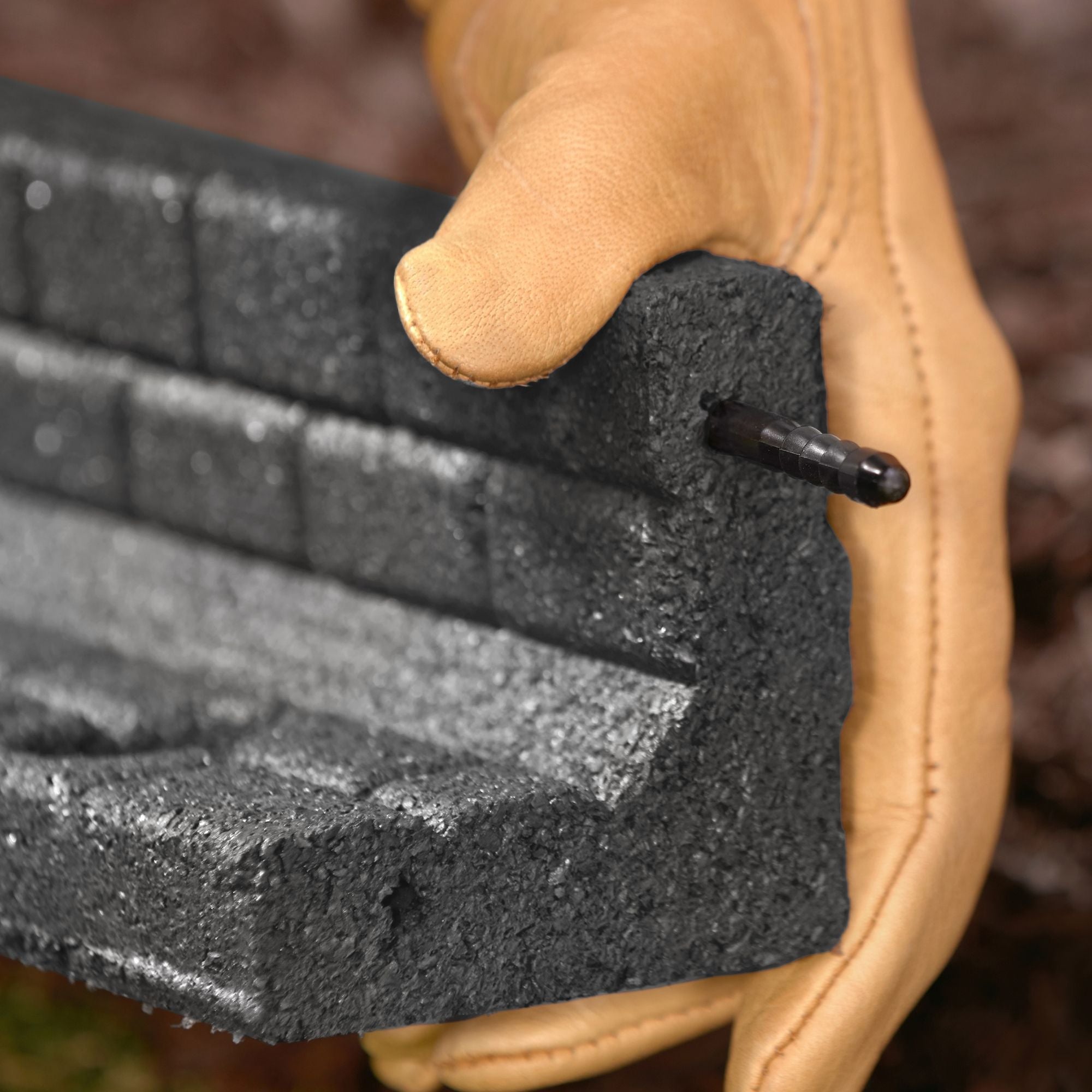 Ground Smart Rubber Brickface Edging SKU GSBFE48