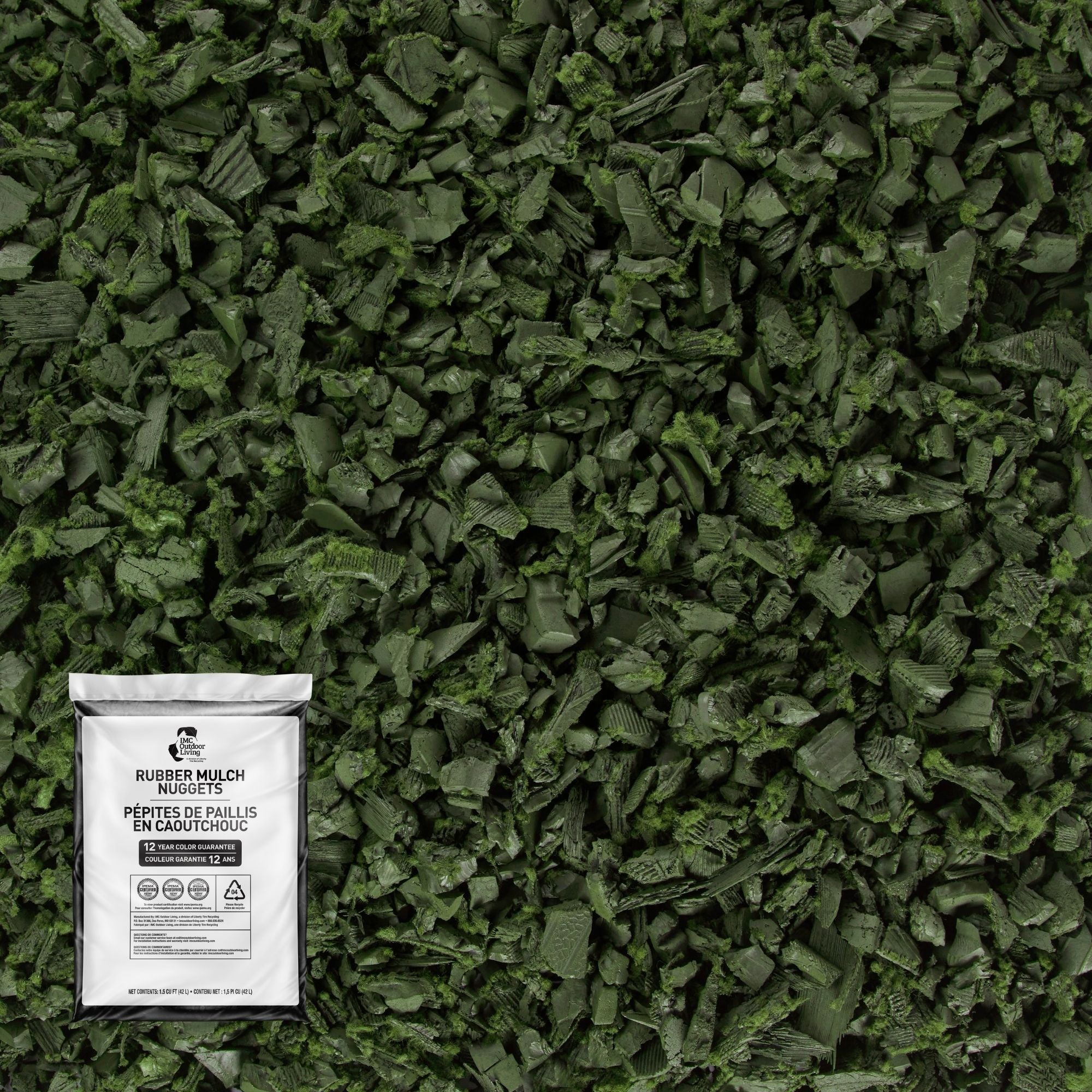 GroundSmart Premium Nugget Rubber Mulch SKU GSRMNuggets