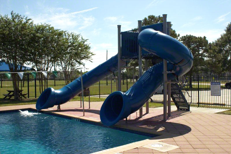 Spectrum Aquatics Double Flume Half Hex Deck Waterslide SKU 1810549