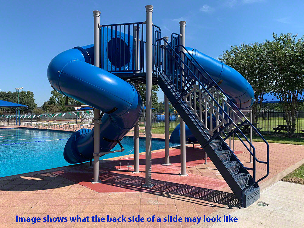 Spectrum Aquatics Double Flume Half Hex Deck Waterslide SKU 1810549