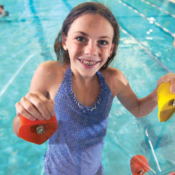 Spectrum Aquatics KerSplash Challenger Pool Climbing Wall, 12 Foot Tall x 4 Foot Wide SKU 70536