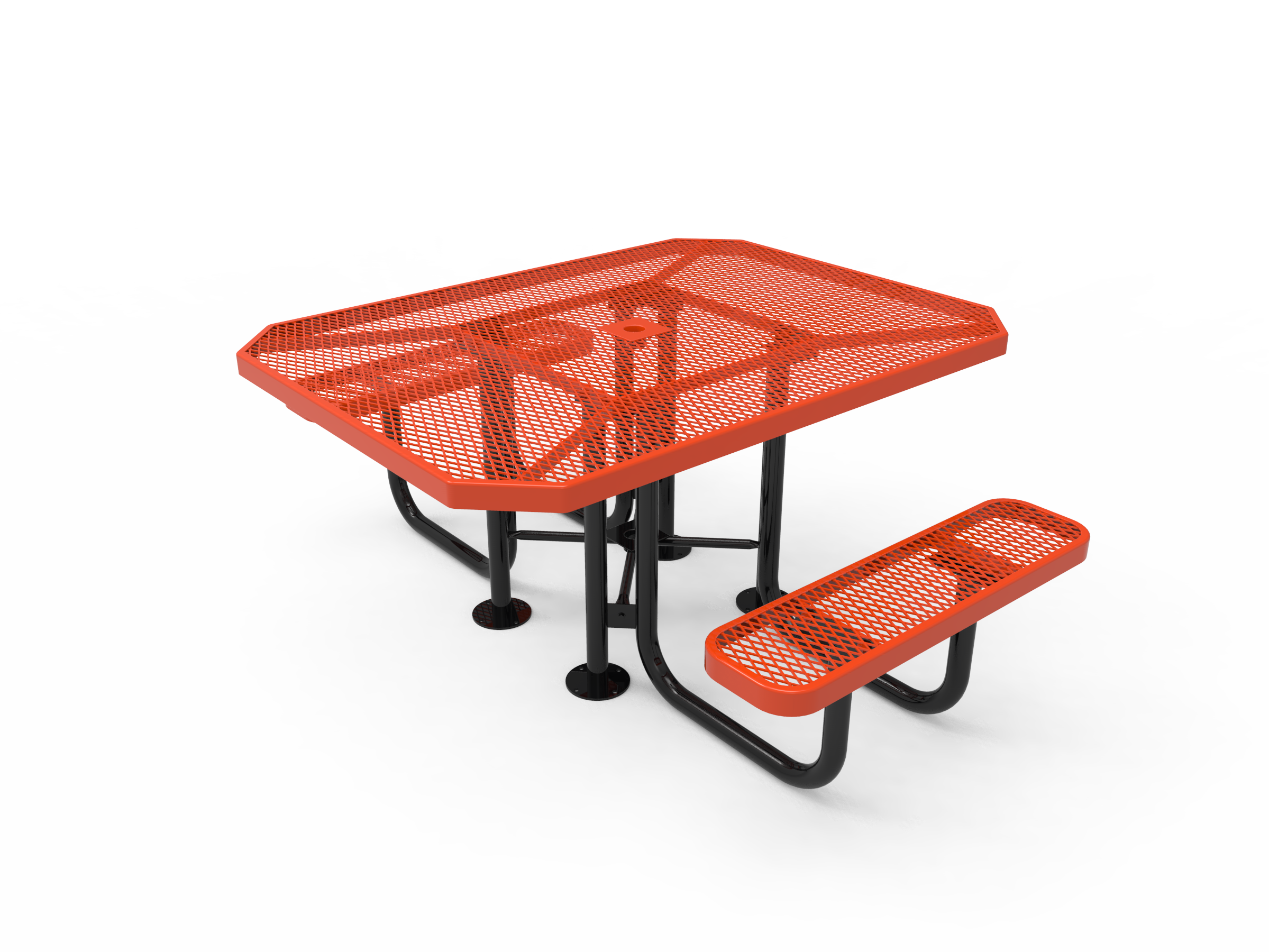MyTCoat 46” Octagon Portable Table - Expanded Metal SKU TOT46