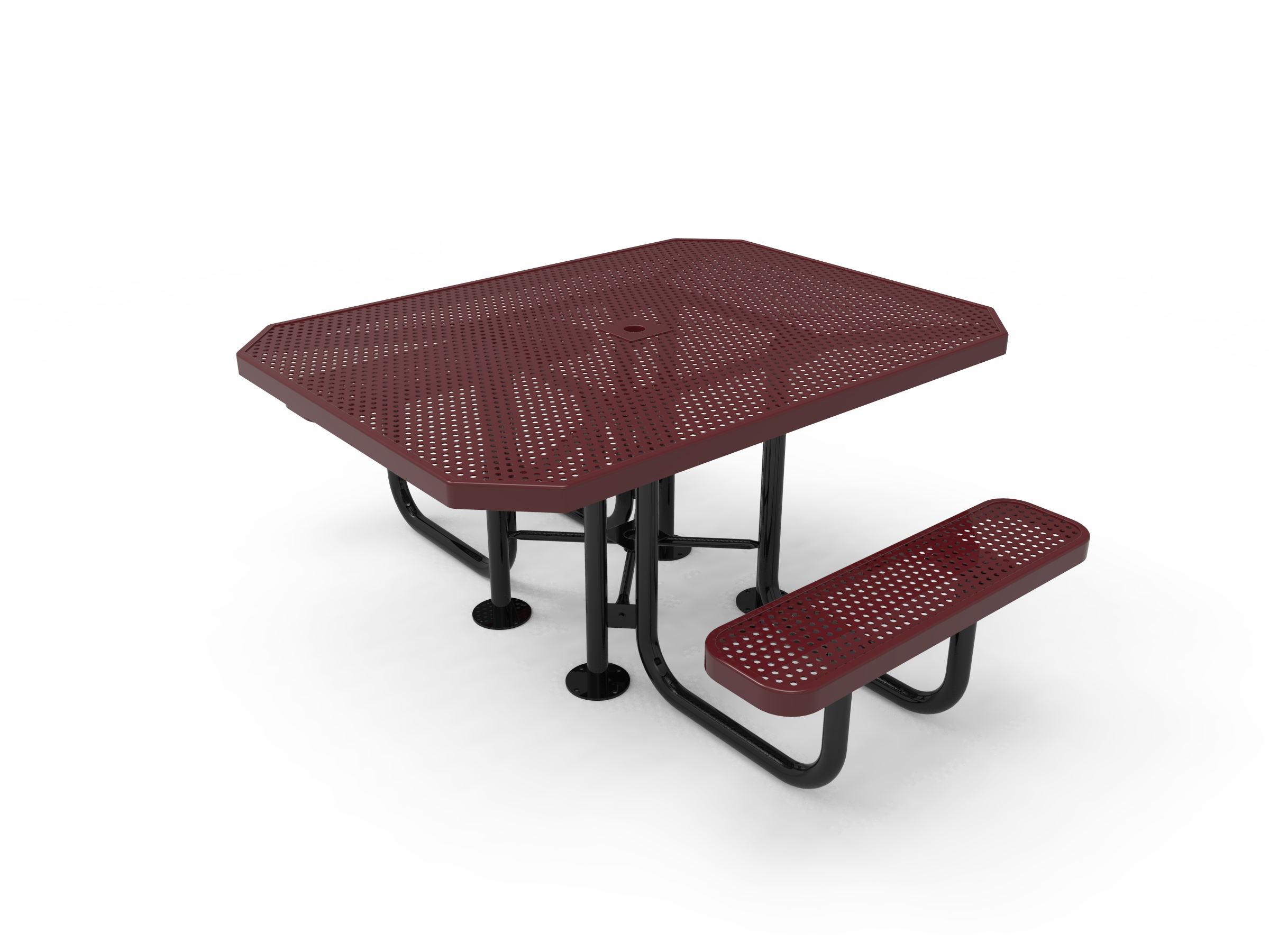 MyTCoat 46” Octagon Portable Table, Punched Steel SKU TOT46