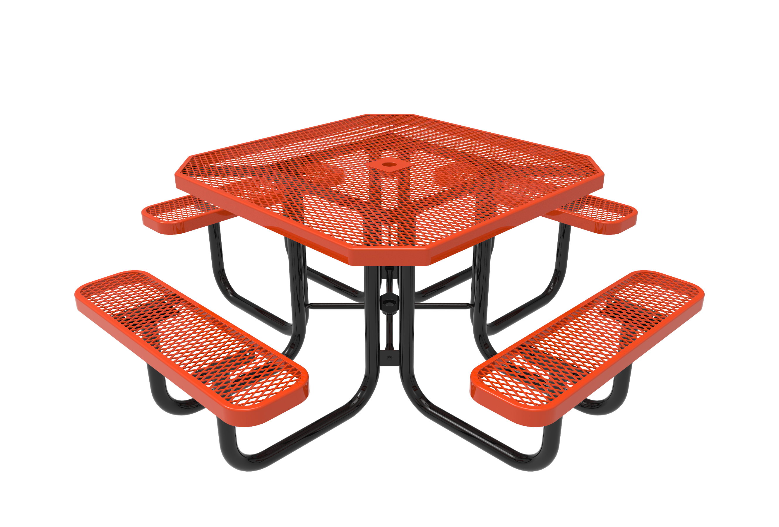 MyTCoat 46” Octagon Portable Table - Expanded Metal SKU TOT46