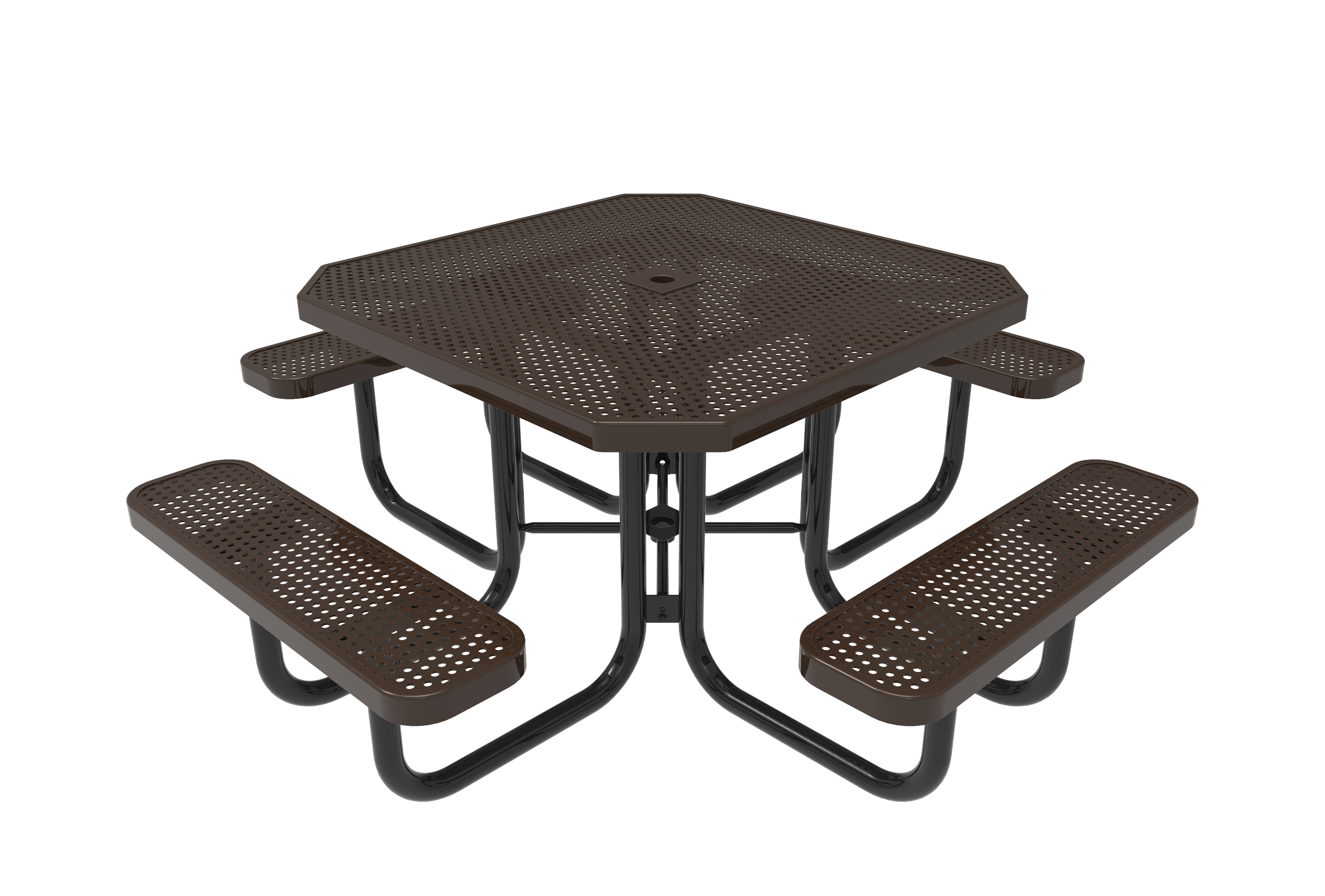 MyTCoat 46” Octagon Portable Table, Punched Steel SKU TOT46