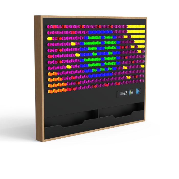 LiteZilla Giant Lite Brite Custom Stained Hardwood SKU LZ-WD