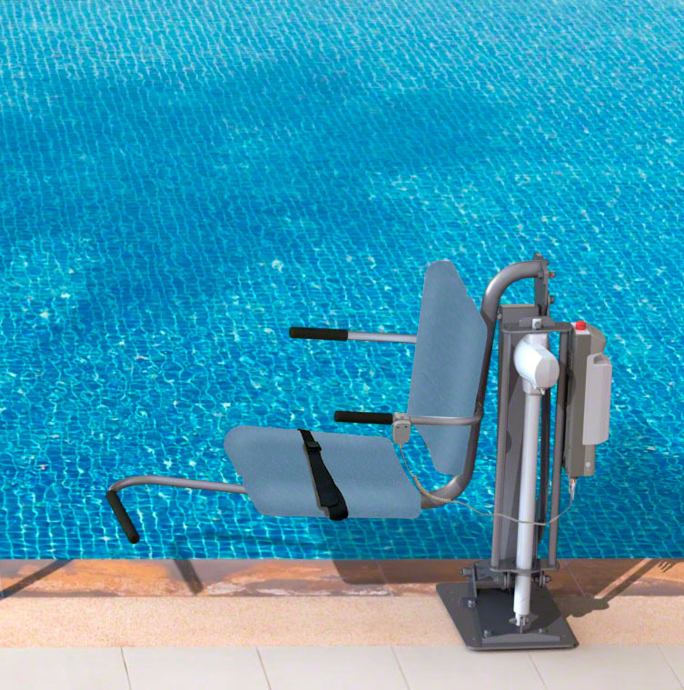 Spectrum Aquatics Aqua Buddy 350 Pool ADA Lift Reversed w/ Anchors SKU 1730116-R
