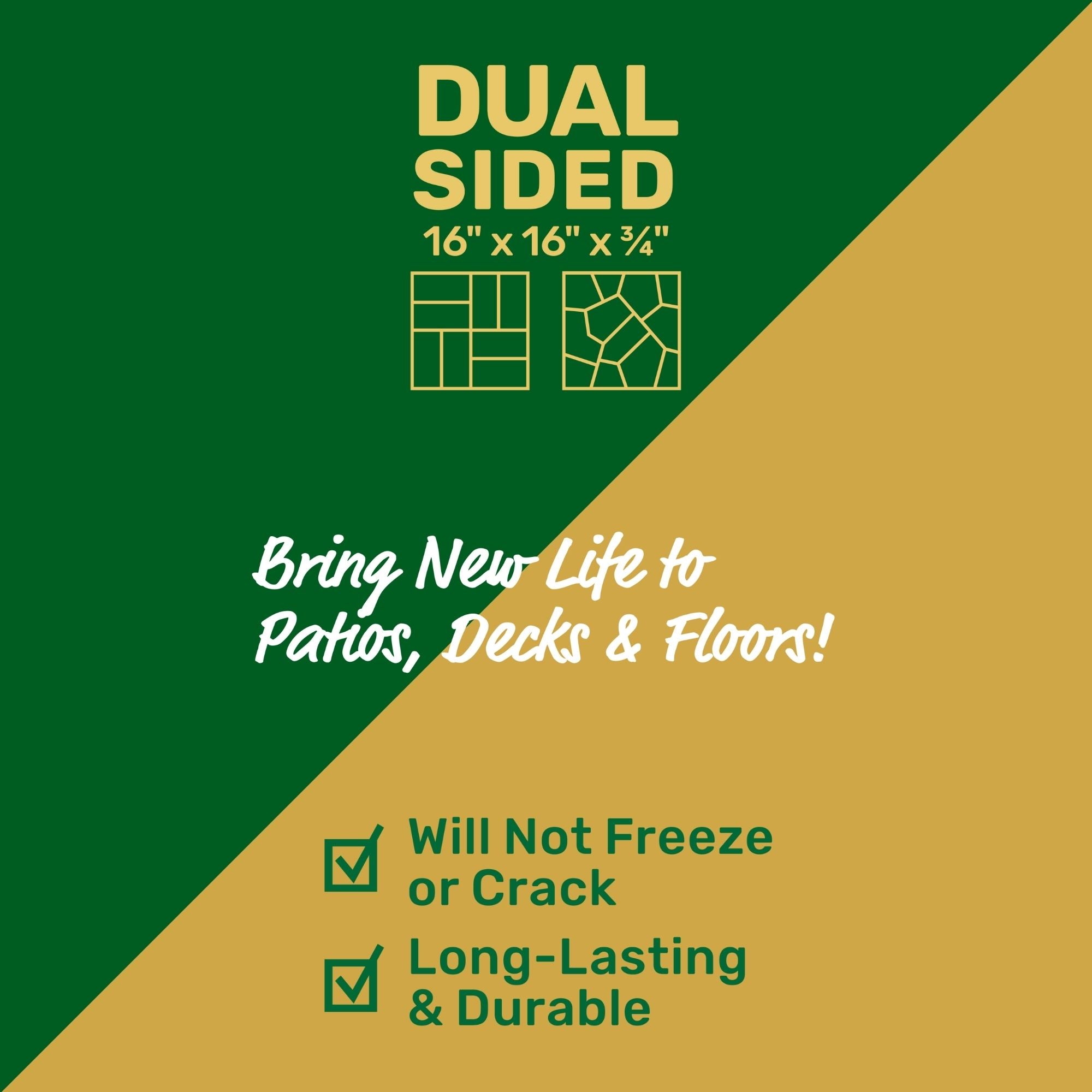 Ground Smart Dual Sided Pavers 16" SKU GSPaverD16