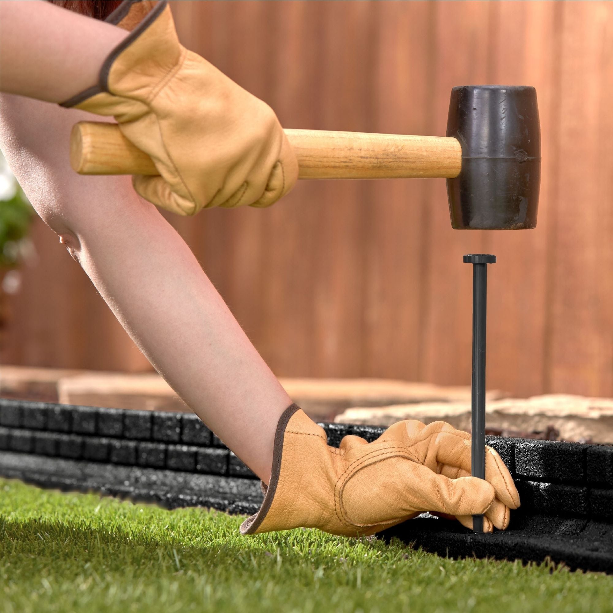 Ground Smart Rubber Brickface Edging SKU GSBFE48