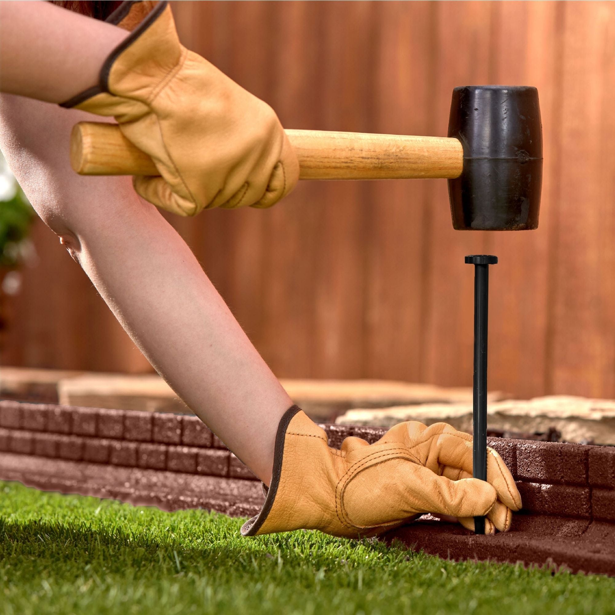 Ground Smart Rubber Brickface Edging SKU GSBFE48