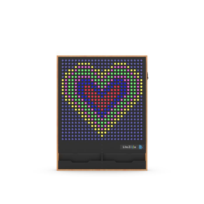LiteZilla Giant Lite Brite Custom Stained Hardwood SKU LZ-WD