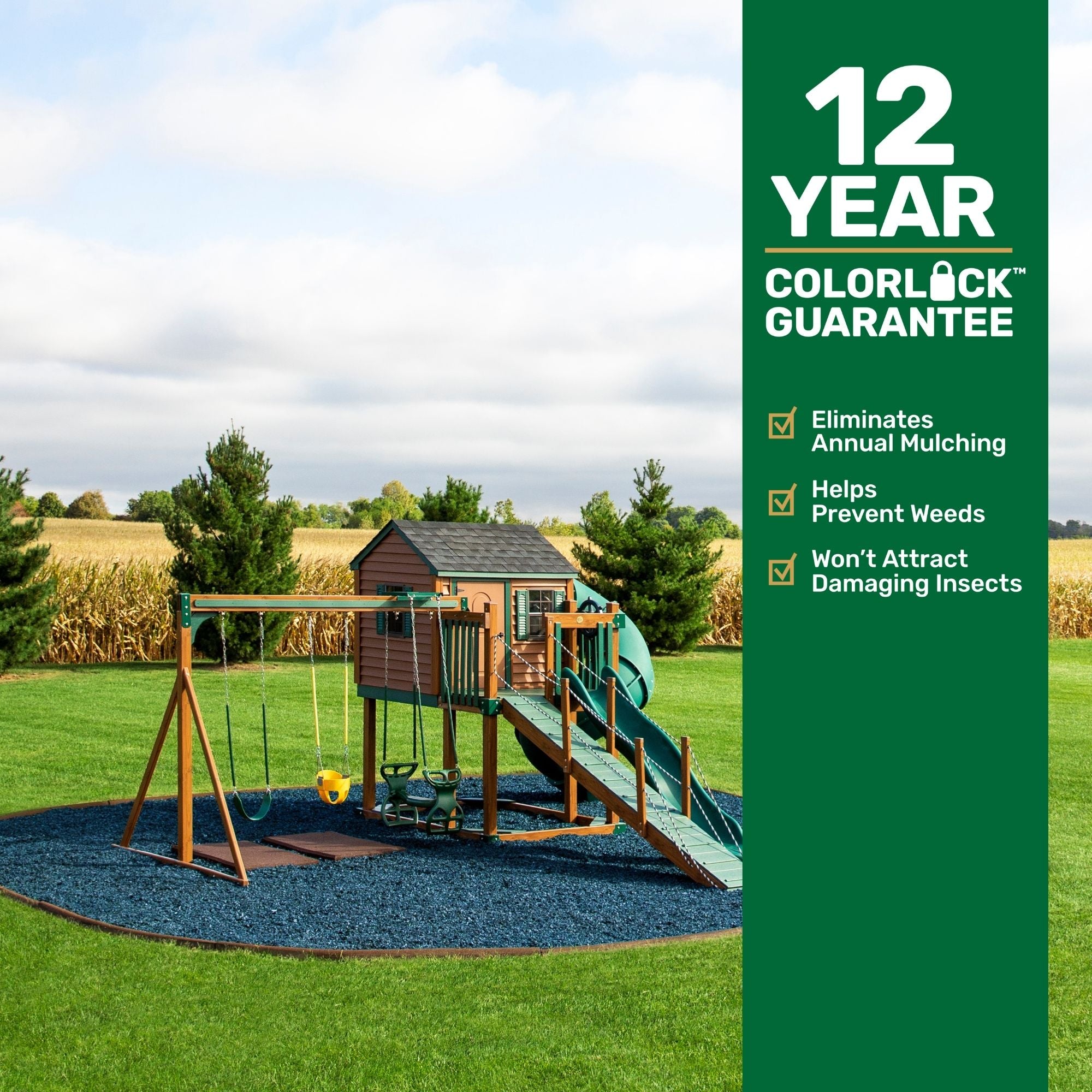 GroundSmart Premium Nugget Rubber Mulch SKU GSRMNuggets