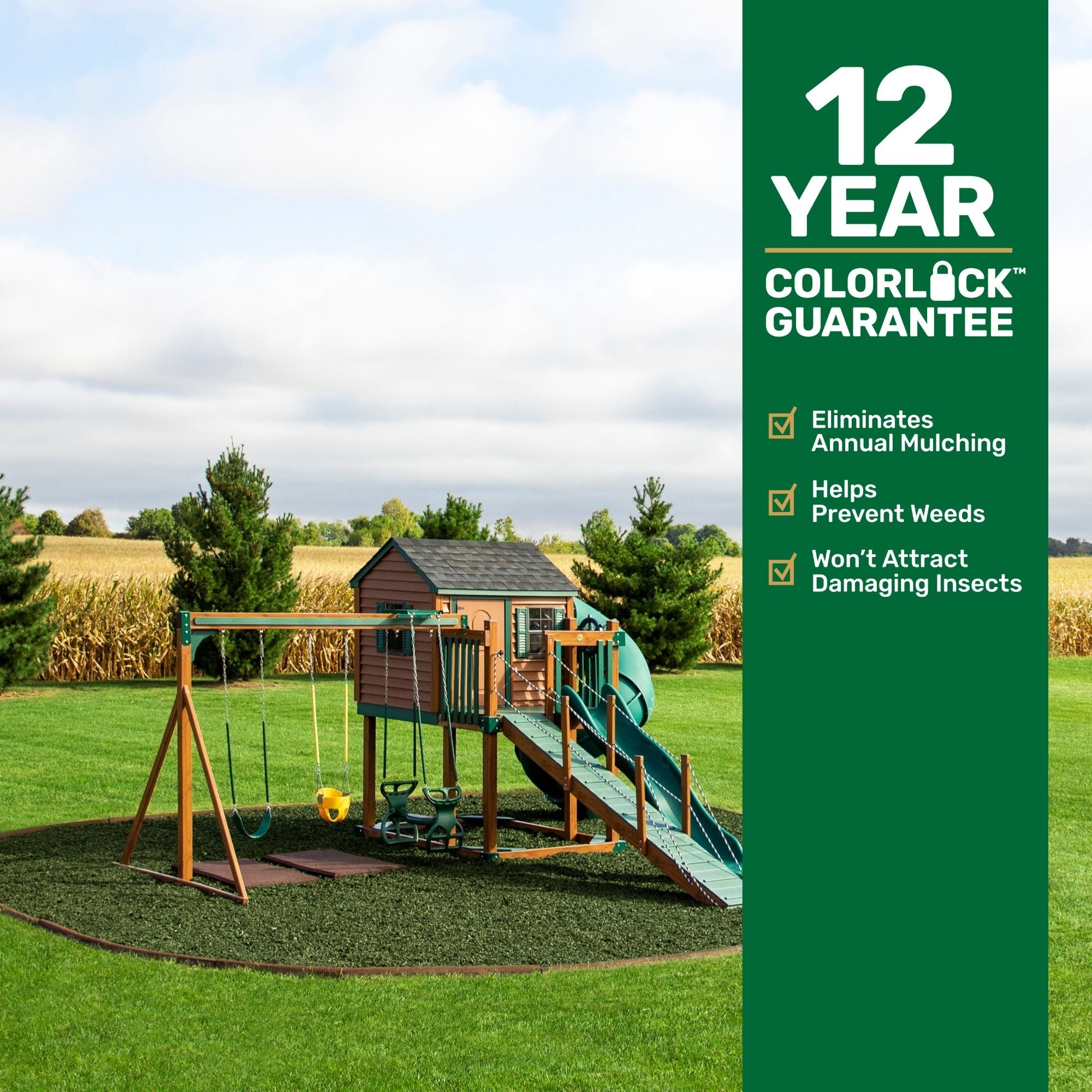 GroundSmart Premium Nugget Rubber Mulch SKU GSRMNuggets