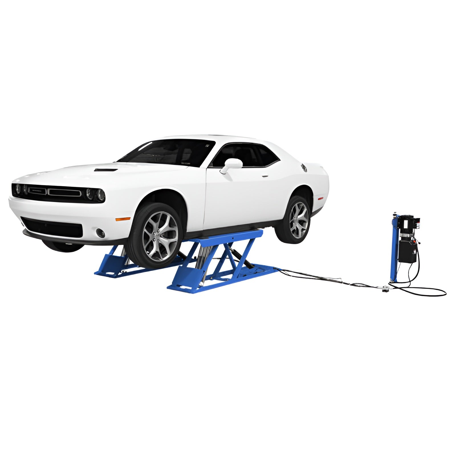 Atlas 6,000lb Low Rise Scissor Lift, Open Center SKU ATEATTD-6PL