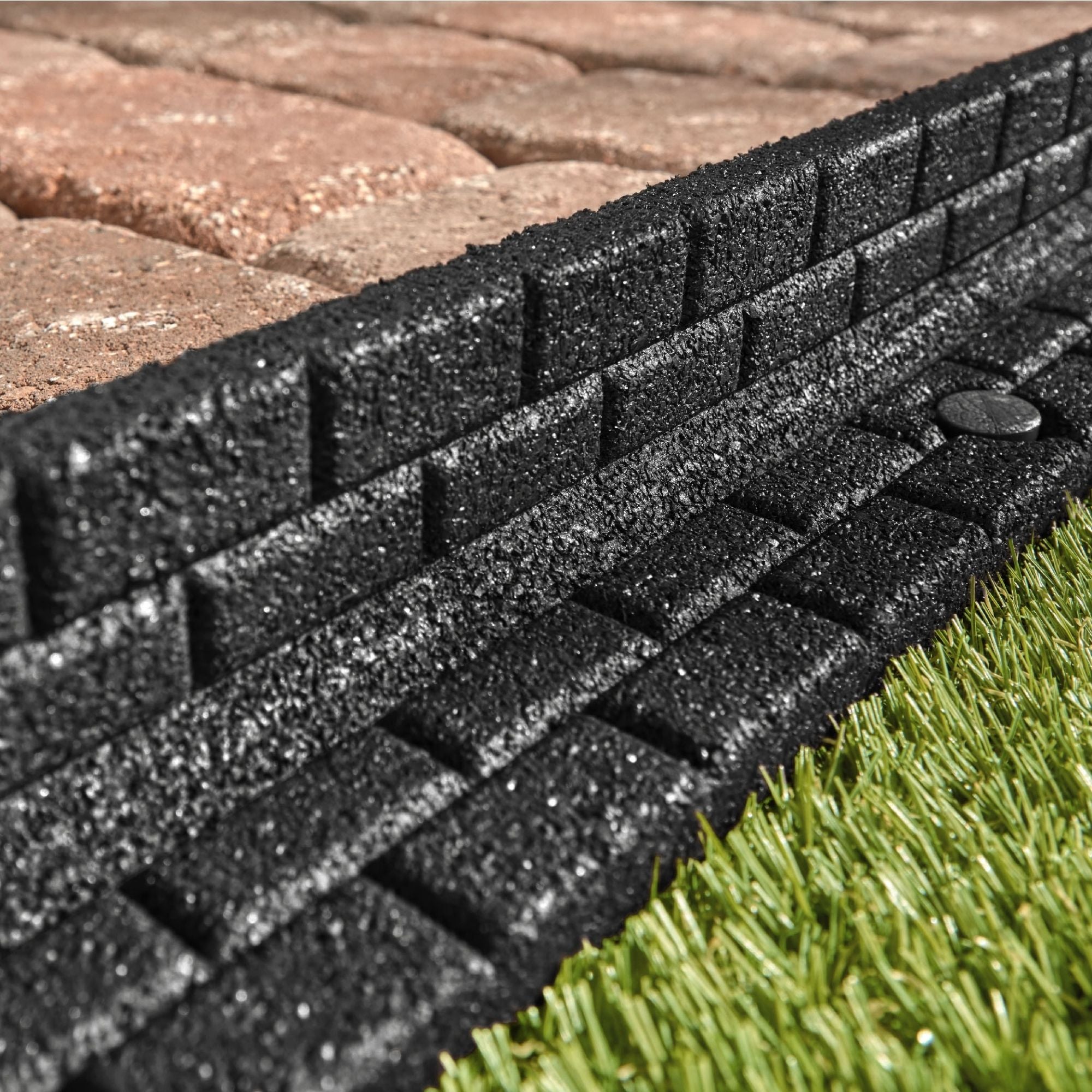 Ground Smart Rubber Brickface Edging SKU GSBFE48