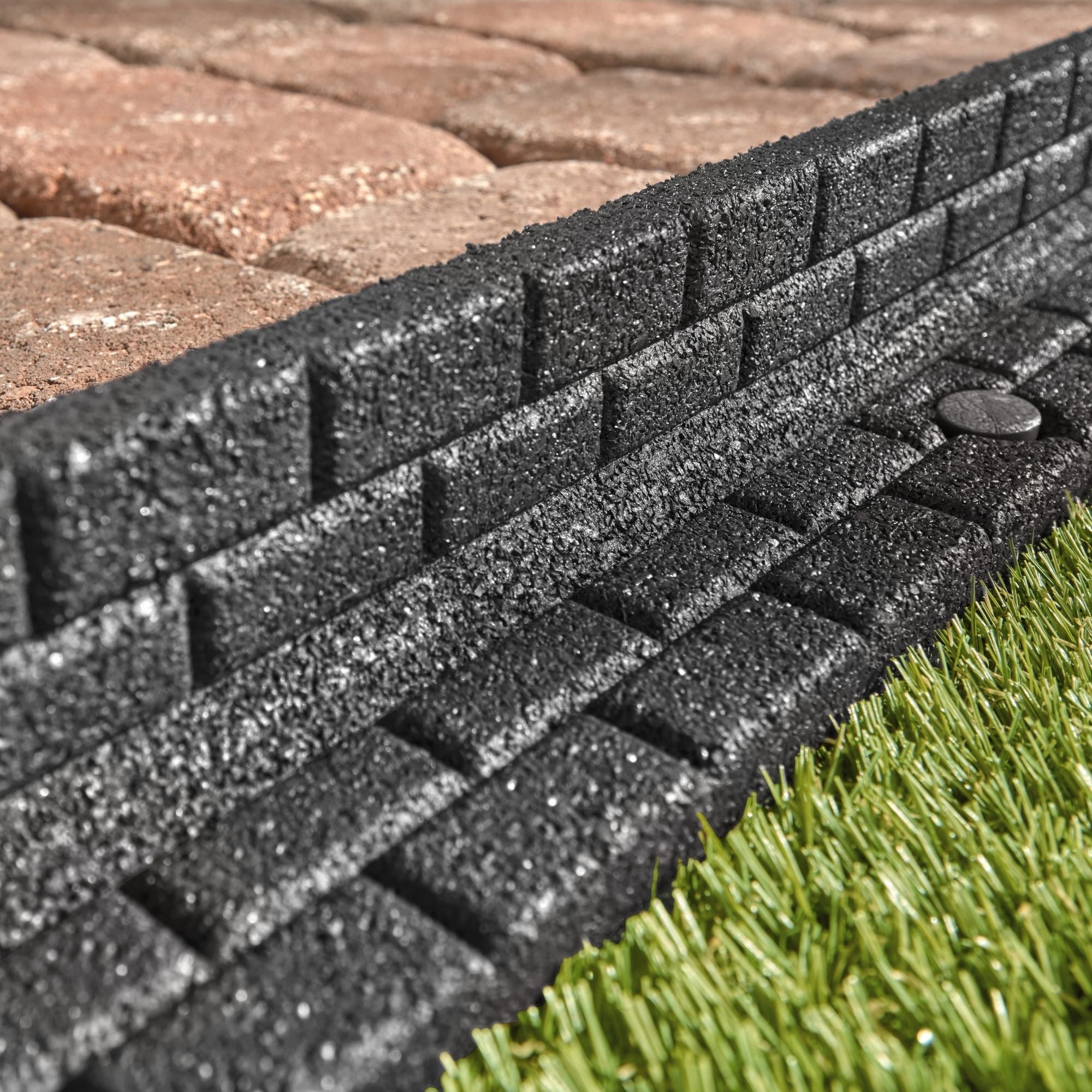 Ground Smart Rubber Brickface Edging SKU GSBFE48