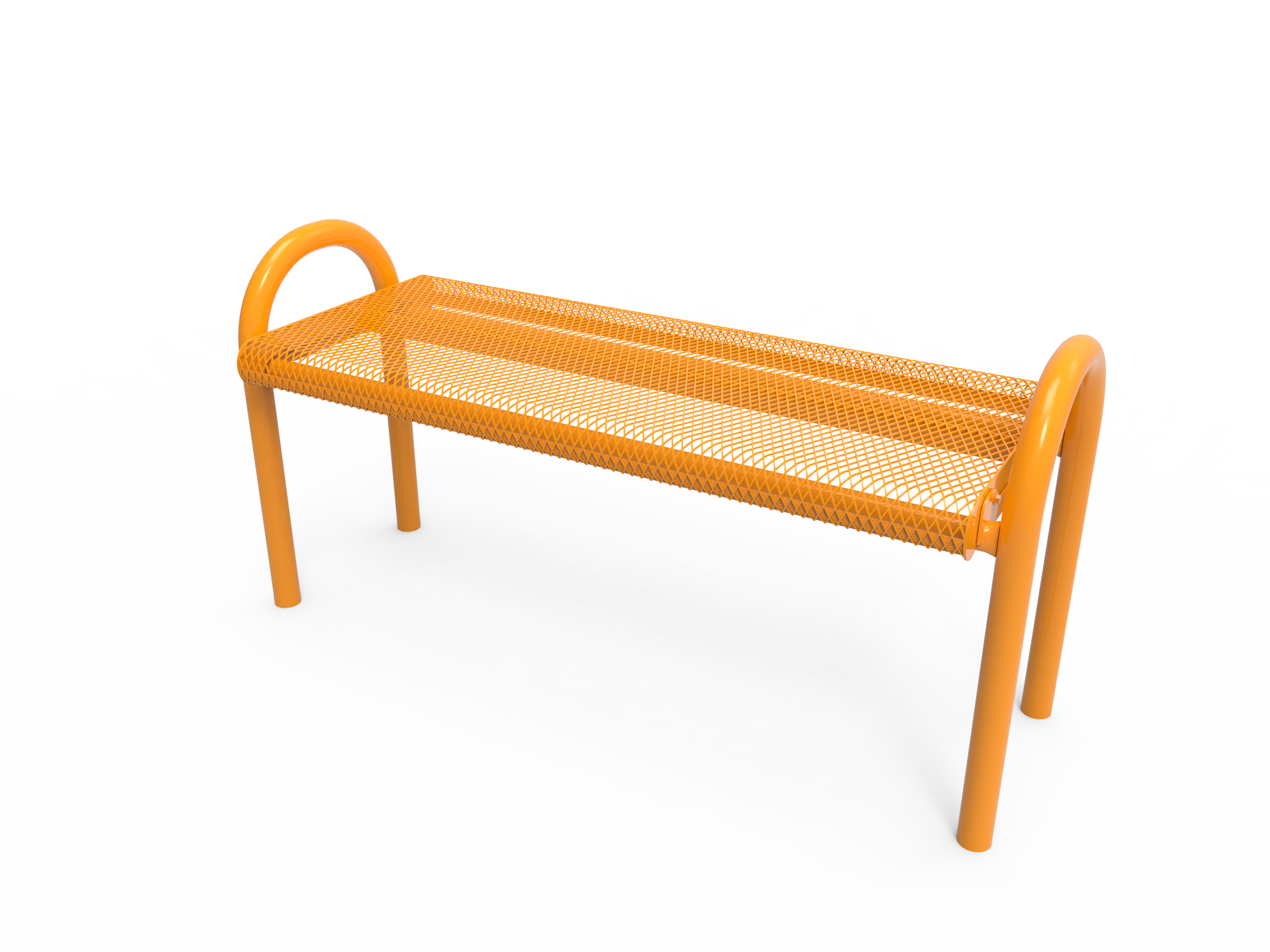 MyTCoat 4’ - 6' MOD Bench, Expanded Metal, Inground SKU BMD04