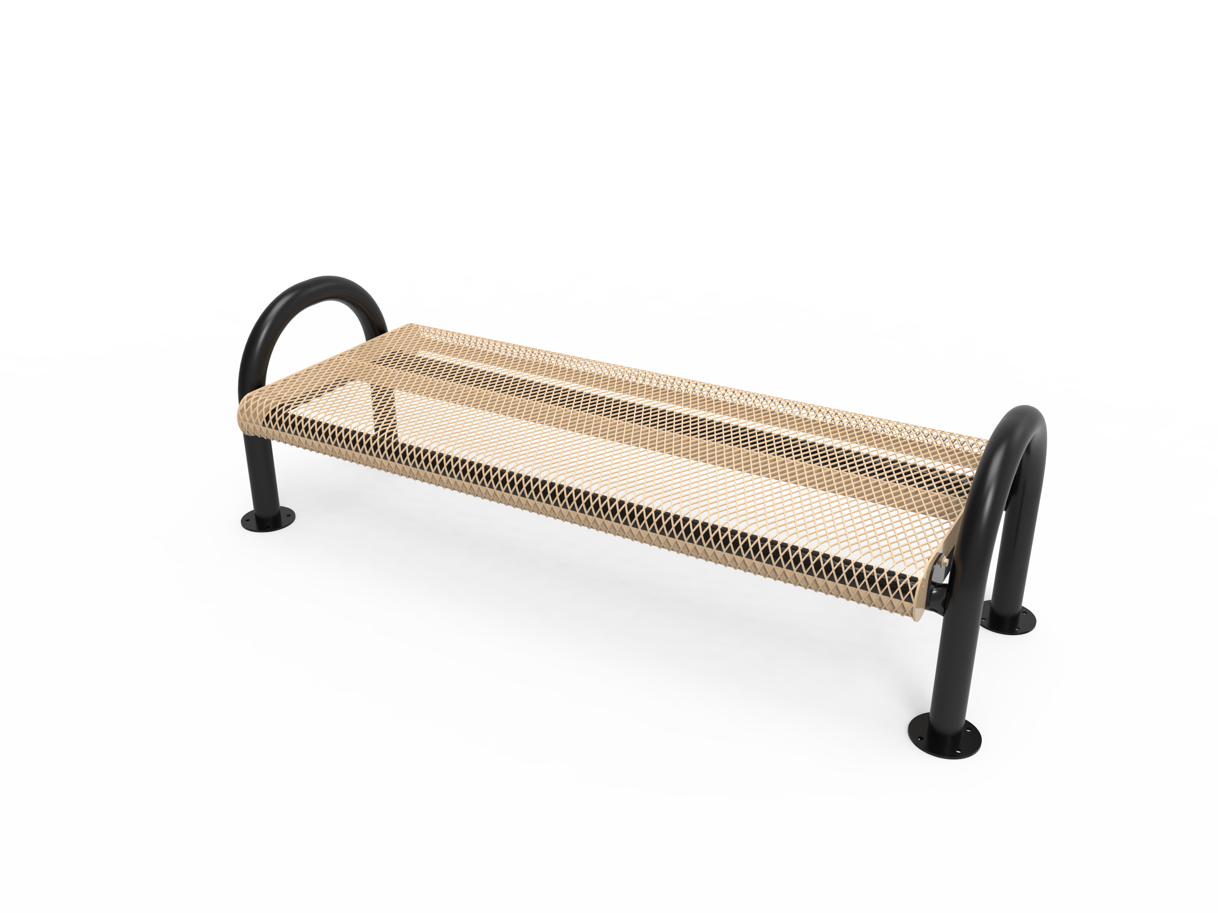 MyTCoat 4’ - 6' MOD Bench, Expanded Metal, Surface Mount SKU BMD04