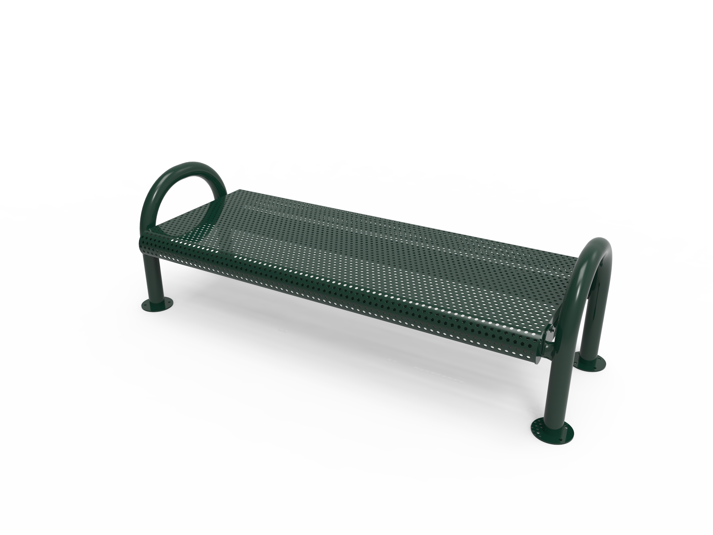 MyTCoat 4’ - 6' MOD Bench, Punched Steel, Surface Mount SKU BMD04