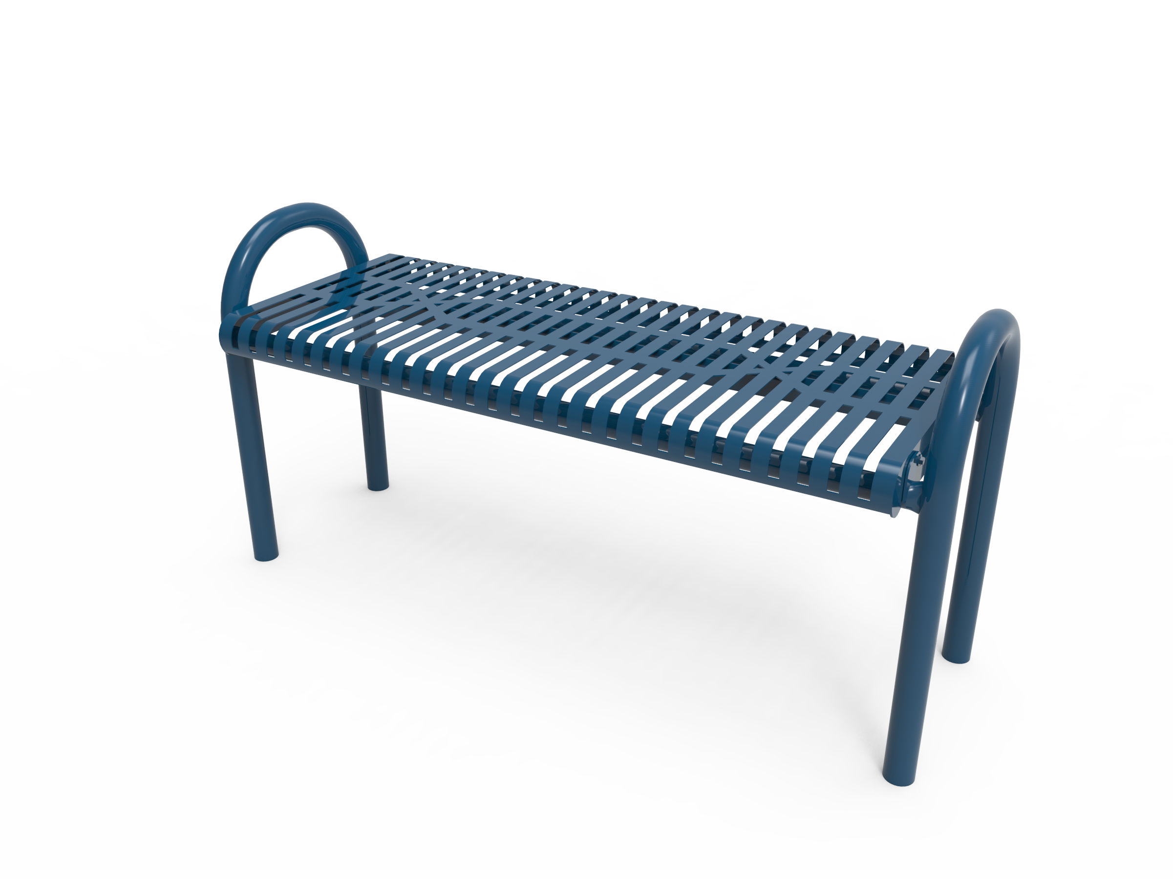 MyTCoat 4’ - 6' MOD Bench, Slatted Steel, Inground SKU BMD04