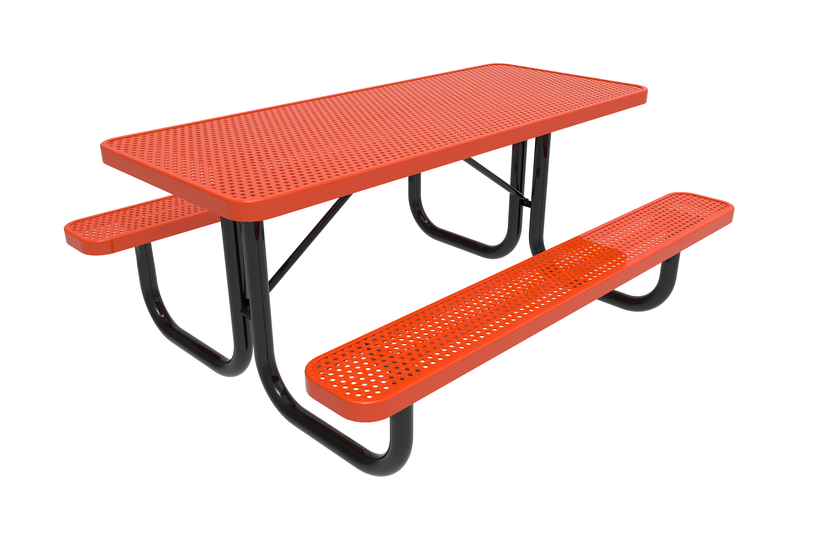 MyTCoat Rectangular Portable Table 4' - 6' Punched Steel SKU TRT-B