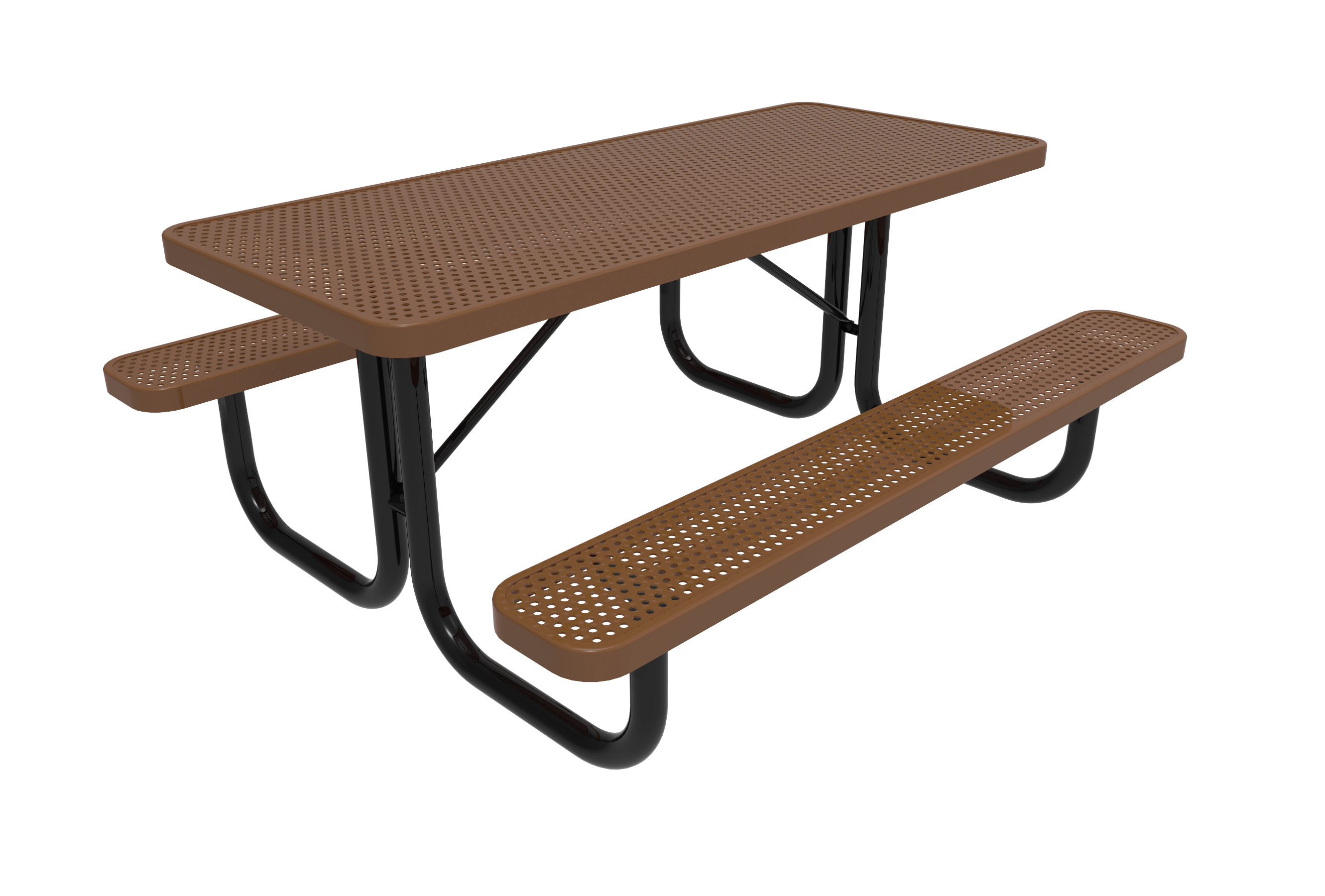 MyTCoat Rectangular Portable Table 4' - 6' Punched Steel SKU TRT-B