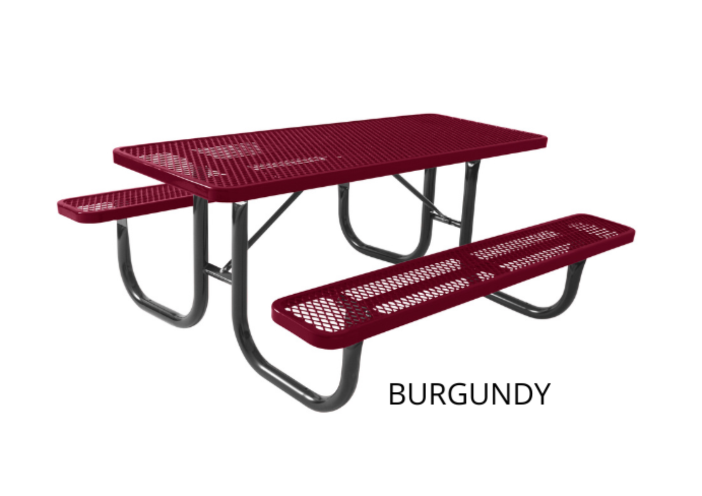 UltraPlay 8 Foot Heavy Duty Picnic Table Walk Through Design SKU 238-P